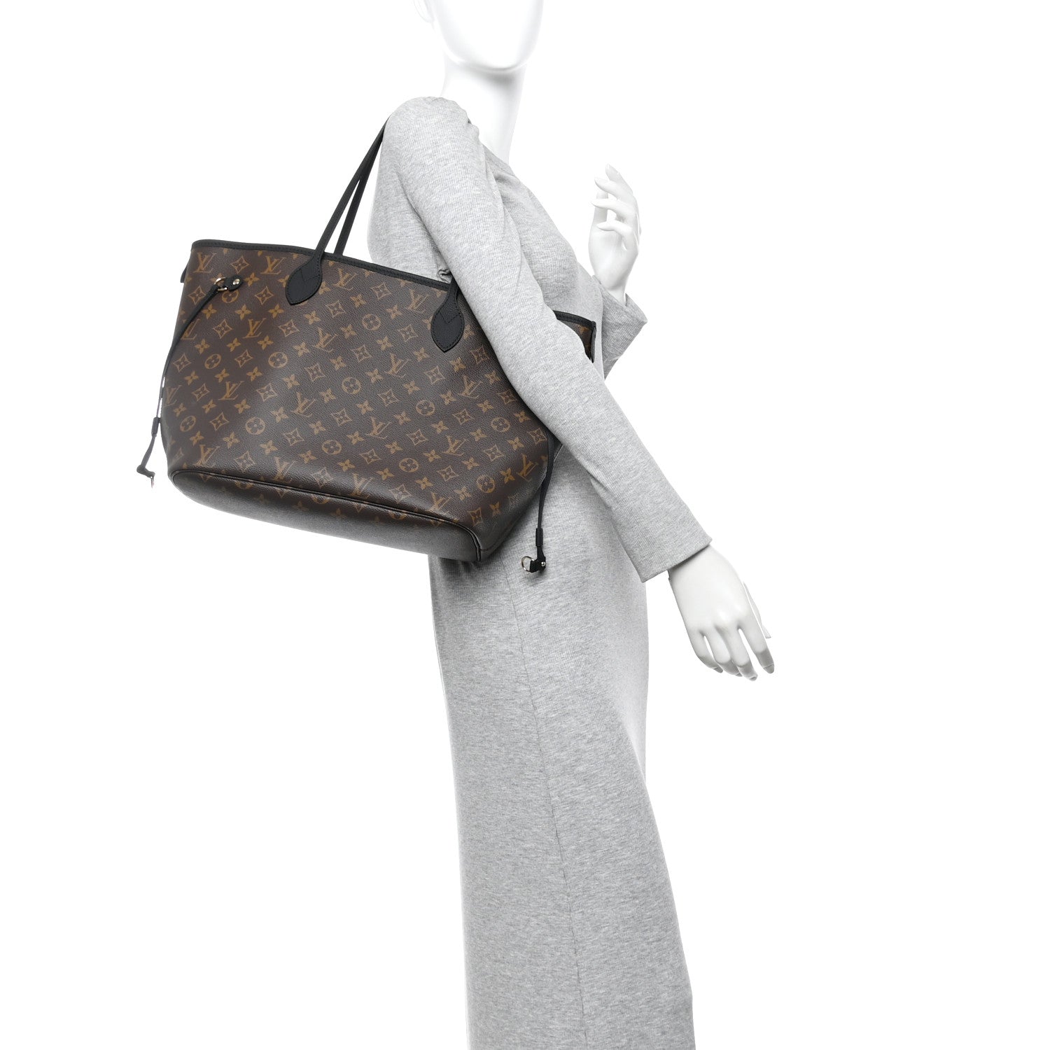 Monogram Calfskin Neo Neverfull Inside Out MM Black