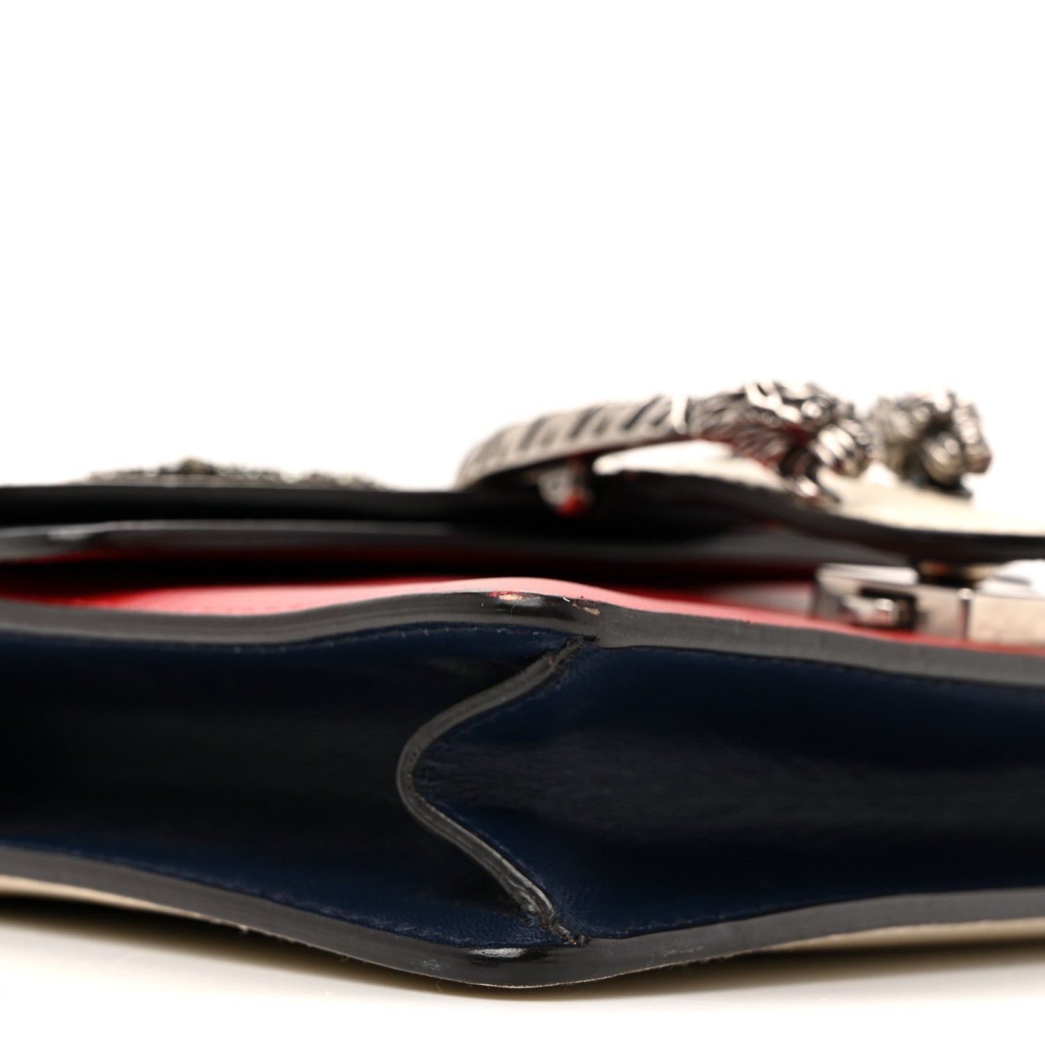 Calfskin Crystal Snake Embroidered Mini Dionysus Shoulder Bag Mystic White Hibiscus Red Blue Agata