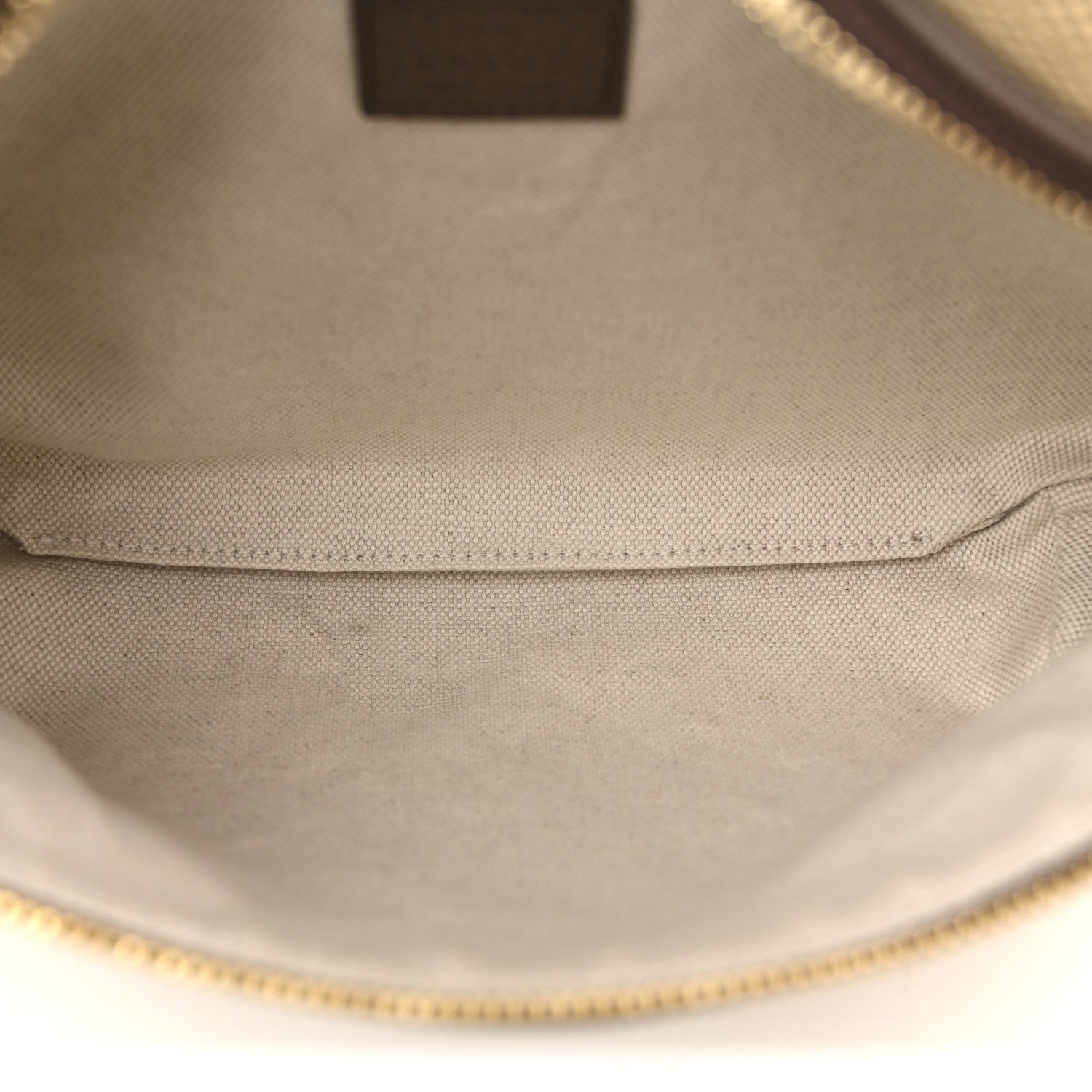 Monogram Jumbo GG Textured Dollar Calfskin Web Belt Bag Camel Ebony New Acero