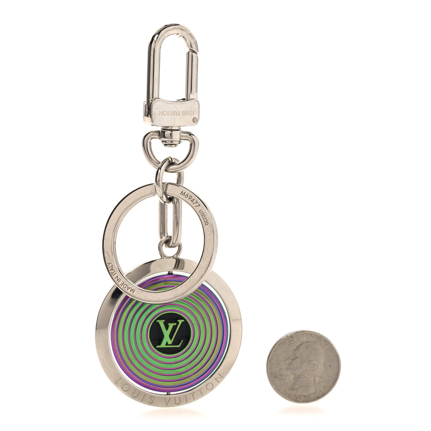 LV Sound Key Chain Bag Charm Oily