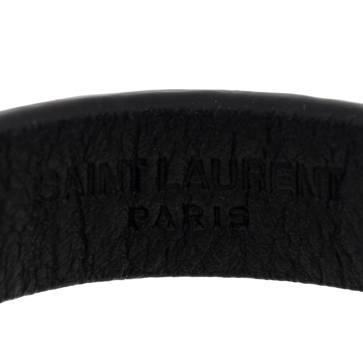 Calfskin Cocco Print Bracelet M  Black