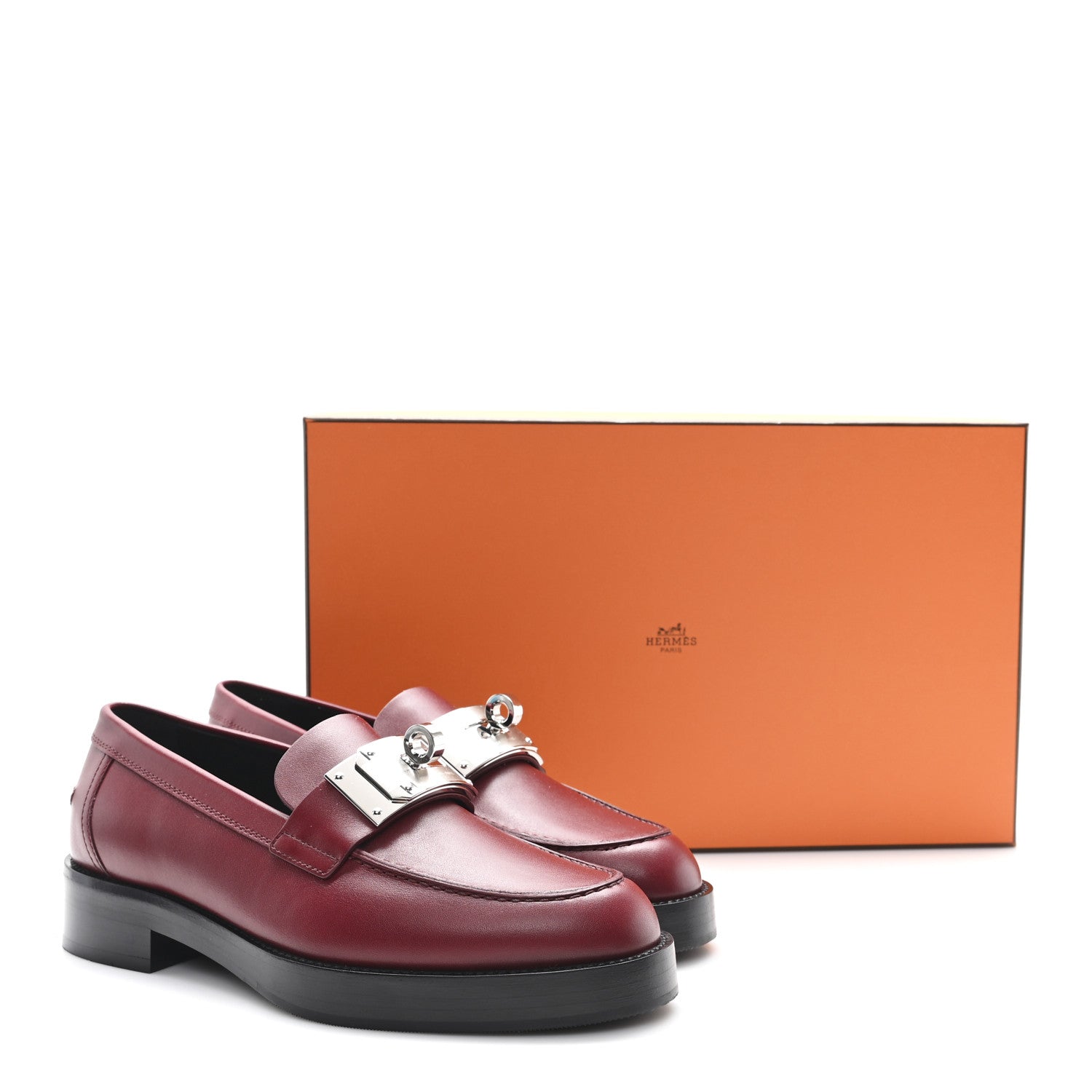 Calfskin Womens Hot Loafer 38 Rouge H