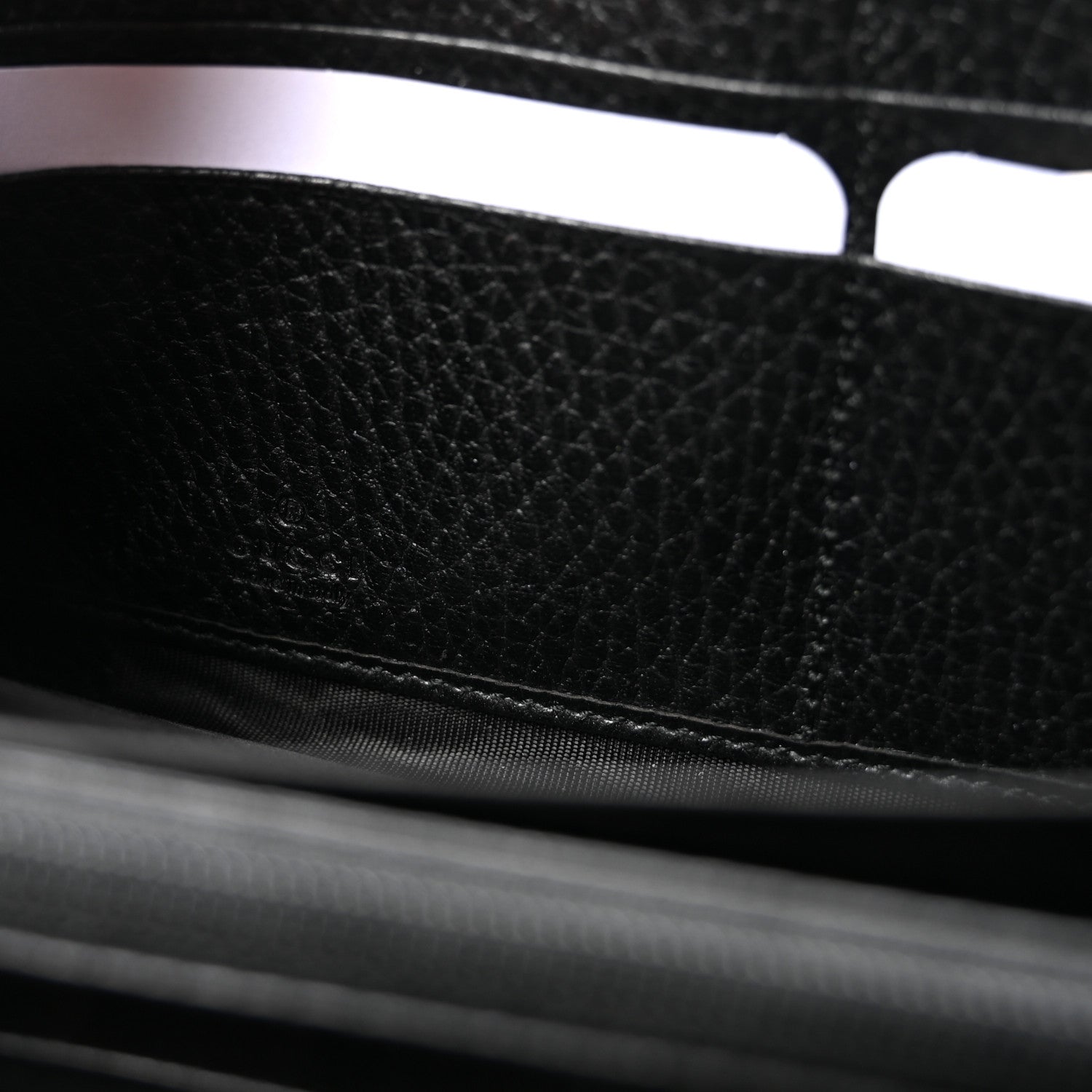 Dollar Calfskin GG Marmont Zip Around Wallet Black