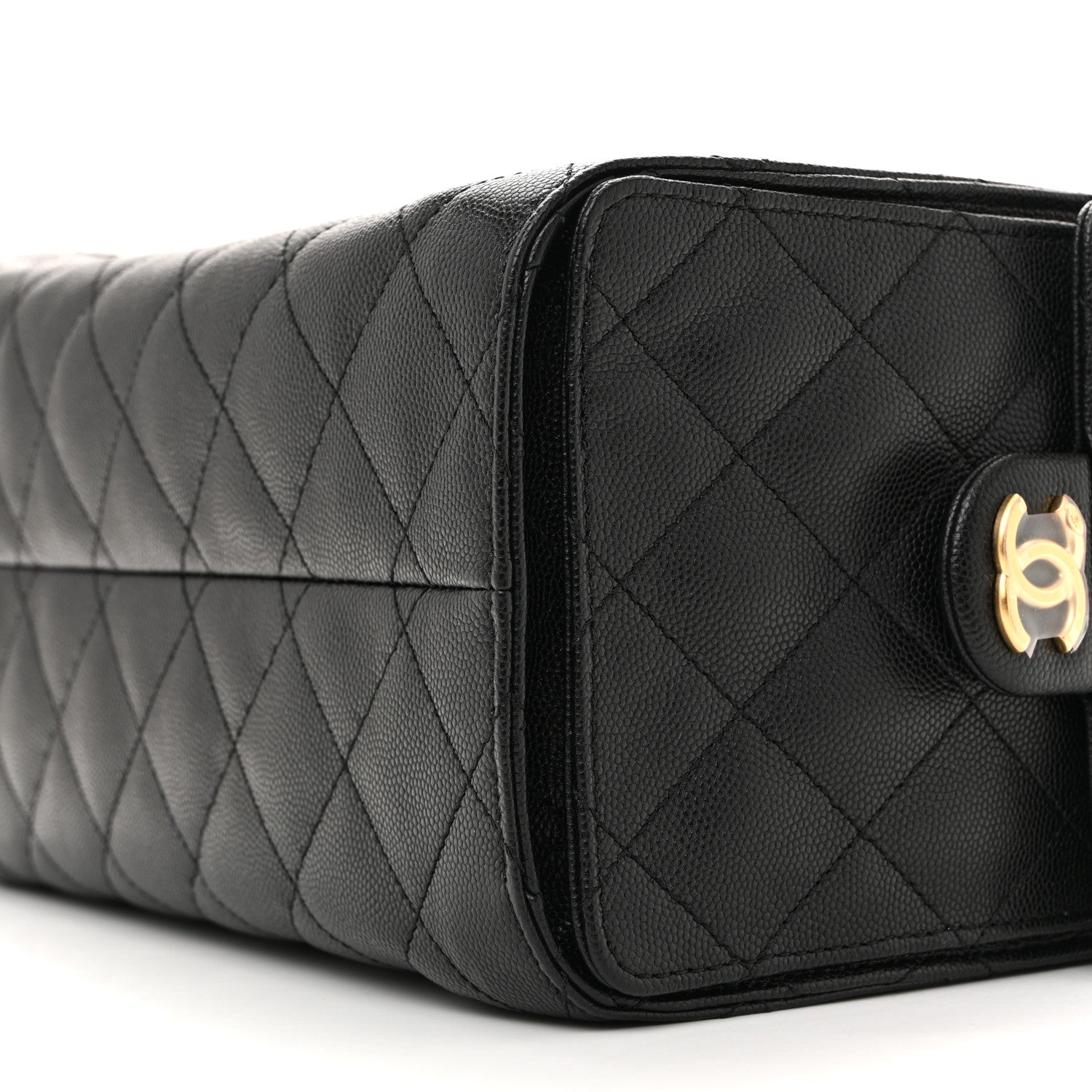 Caviar Quilted Small Chanel 25 Handbag Black