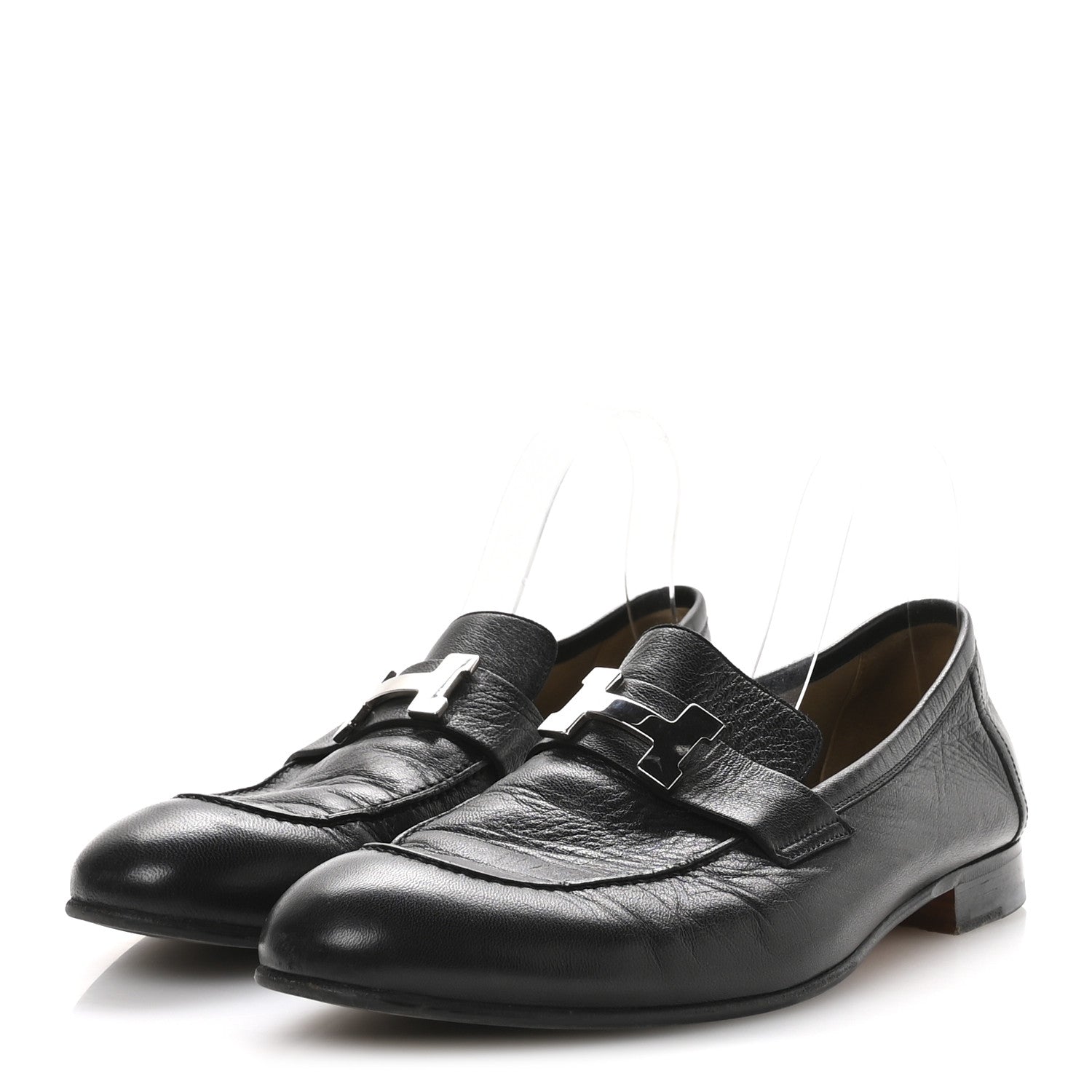Goatskin Men's Paris Loafers 42 Black