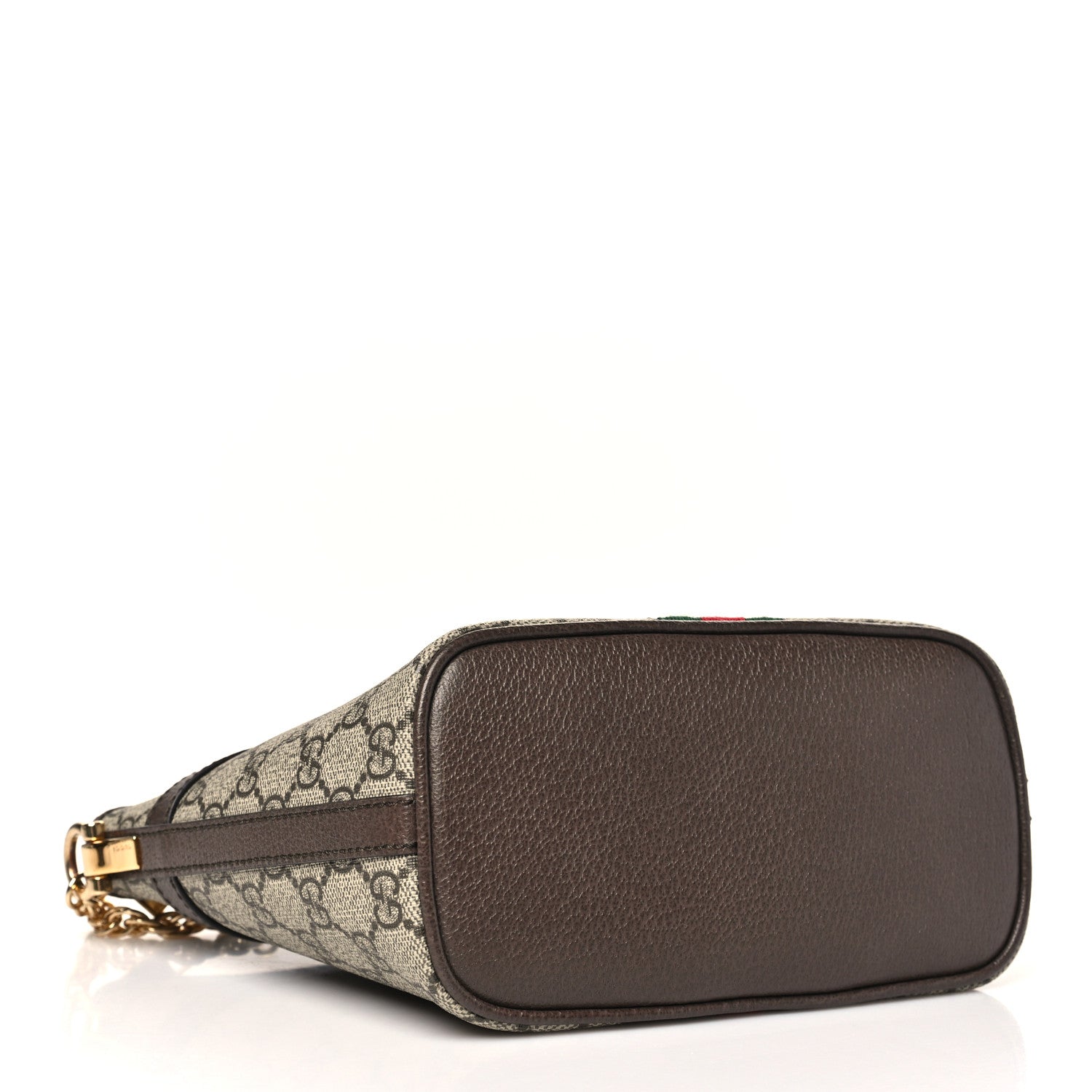 GG Supreme Monogram Web Mini Ophidia Shoulder Bag Brown