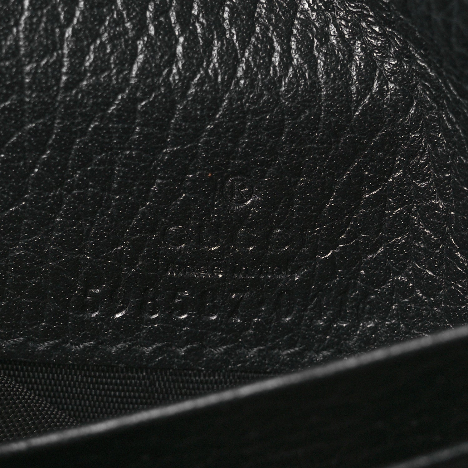 Dollar Calfskin GG Supreme Monogram Medium GG Marmont Wallet Black Beige Ebony