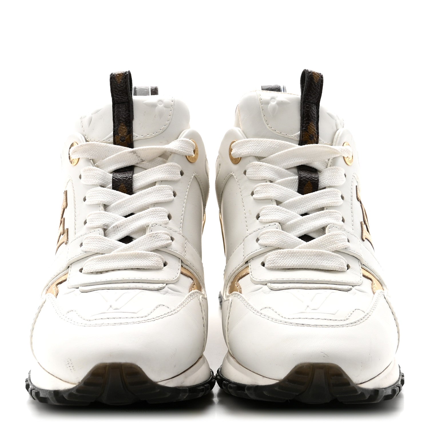Calfskin Run Away Sneakers 35 White