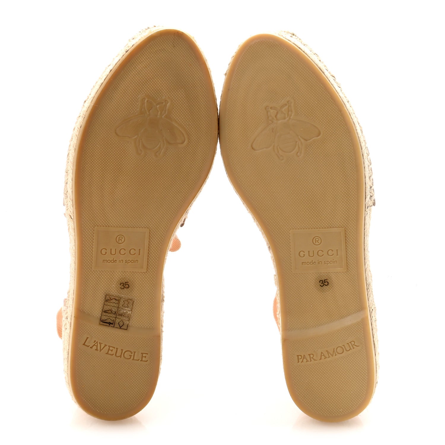 Nappa Matelasse GG Marmont Ankle Wrap Espadrilles 35 Skin Rose