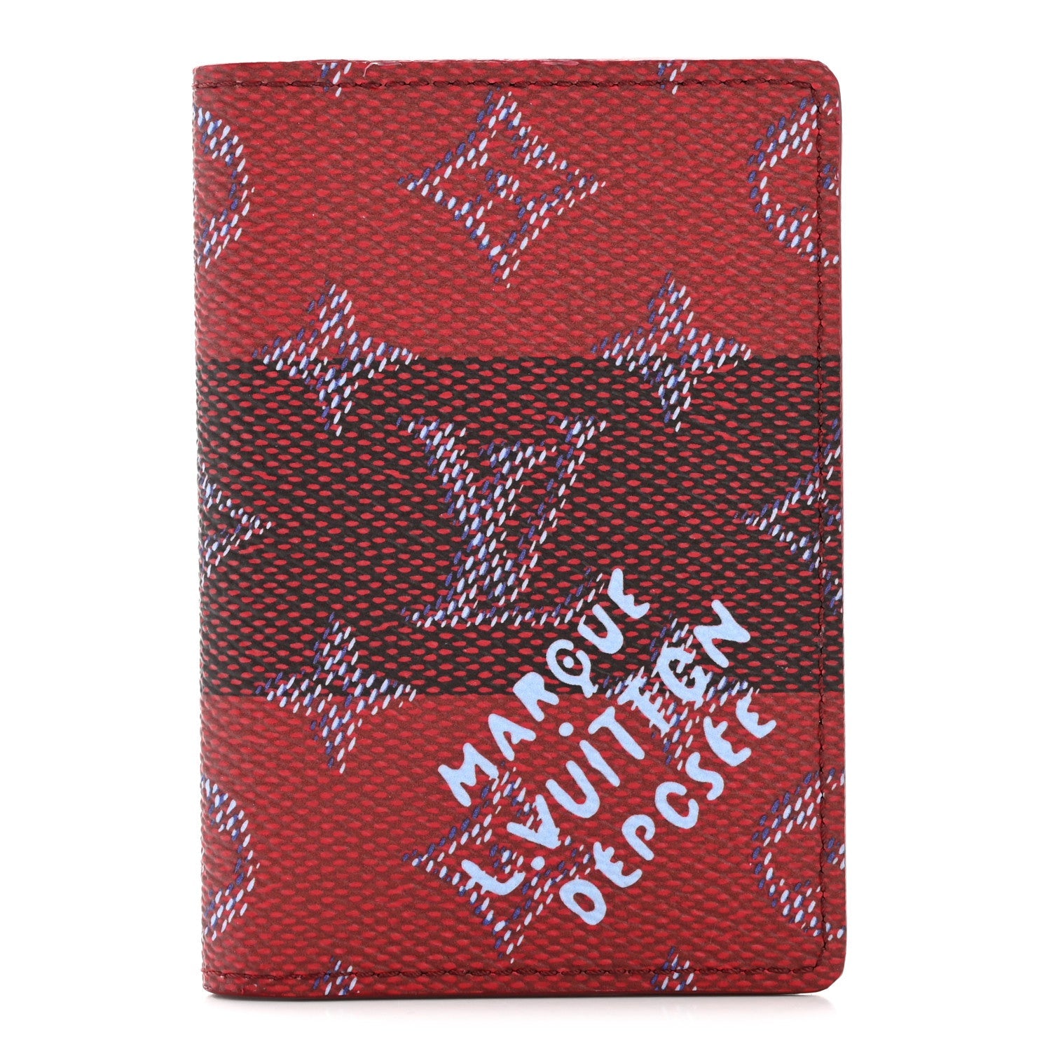 Monogram Heritage Pocket Organizer Red Stripes