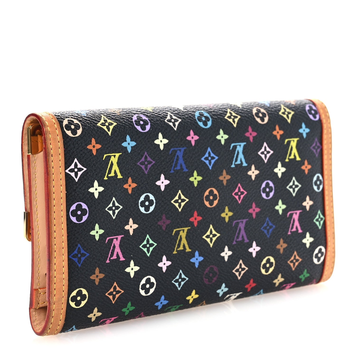Monogram Multicolor Porte Tresor International Wallet Black