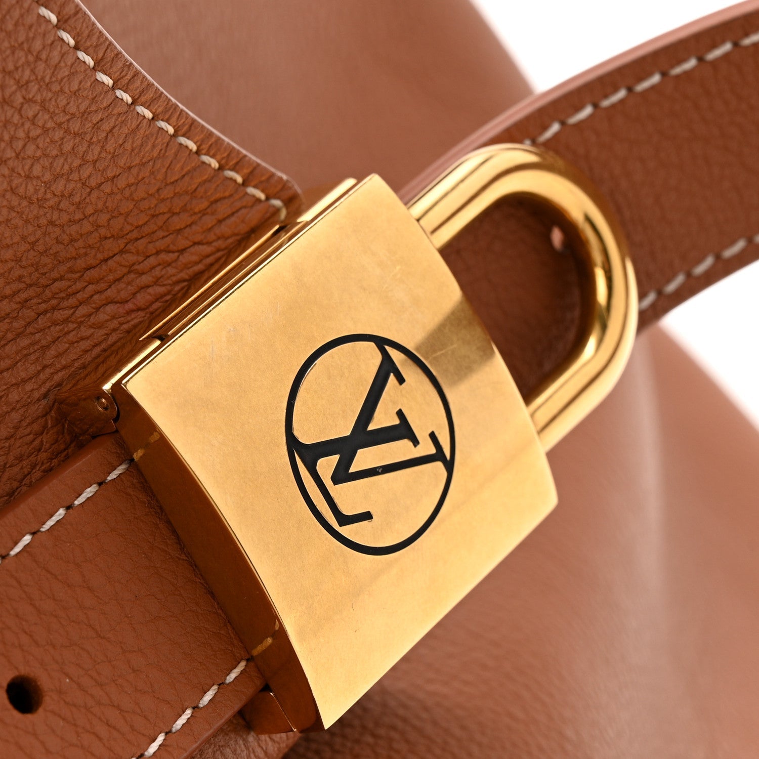 Grained Calfskin Low Key Hobo MM Cognac