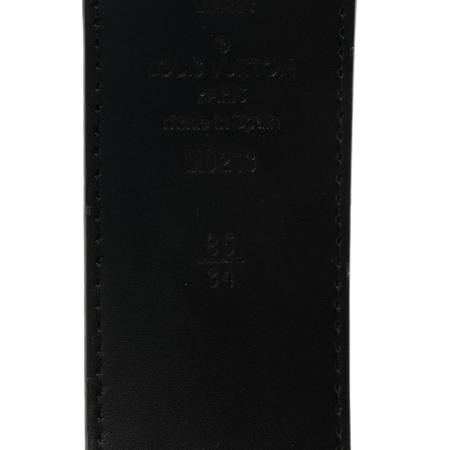 Damier Graphite 40mm LV Initiales 85 34 Belt