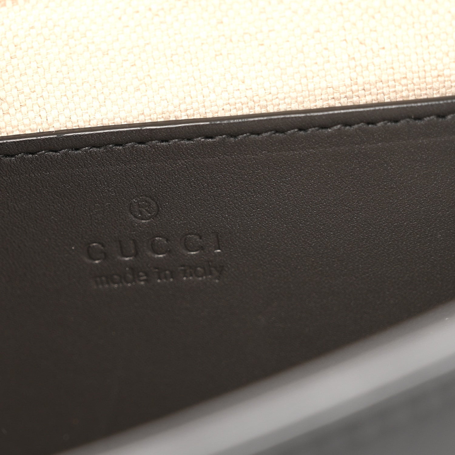 Charisma Calfskin Gucci Embossed Shoulder Flap Bag Black