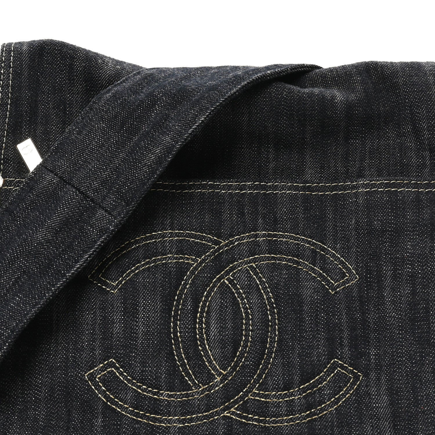 Denim CC Messenger Bag Blue
