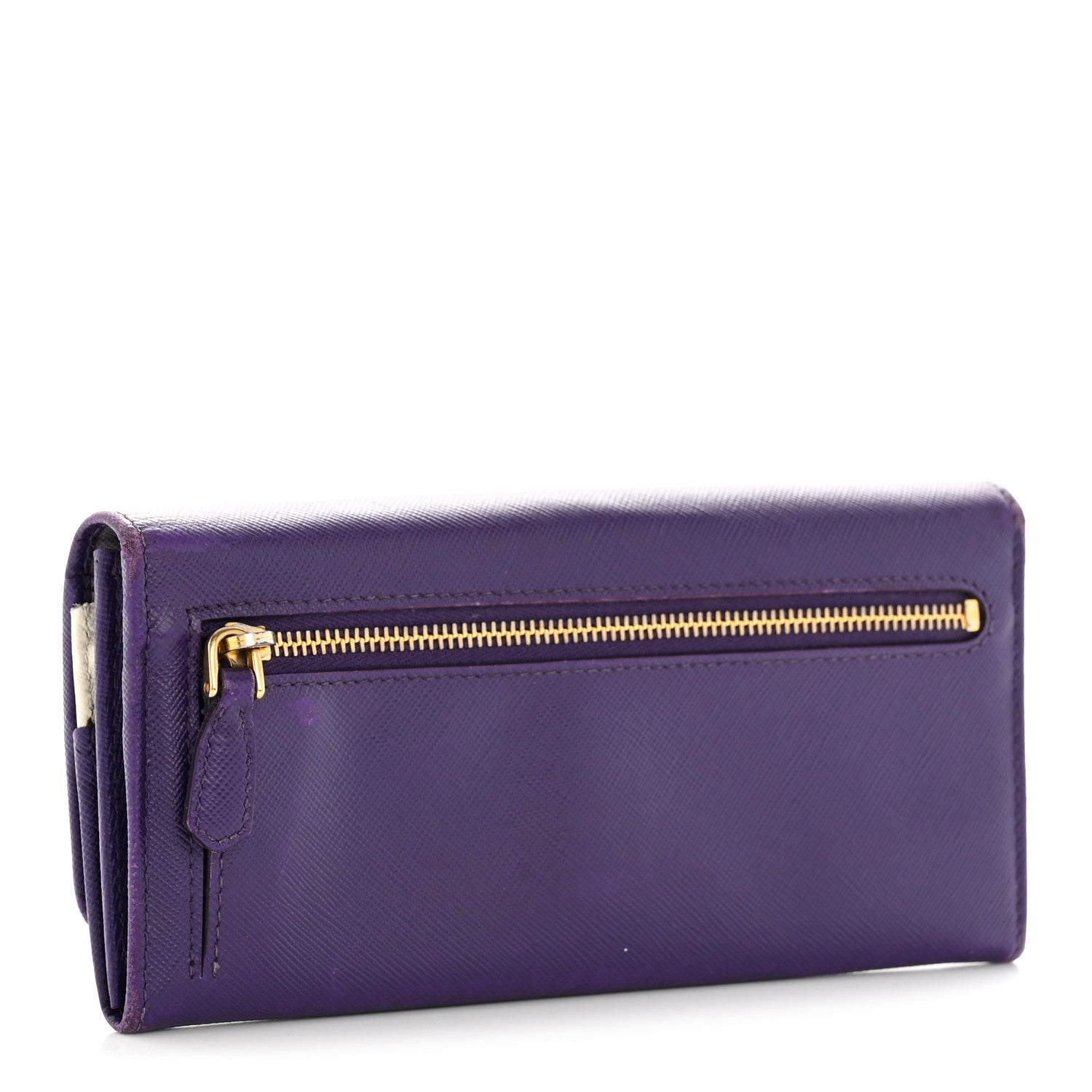 Saffiano Lux Continental Flap Travel Wallet Viola Multicolor