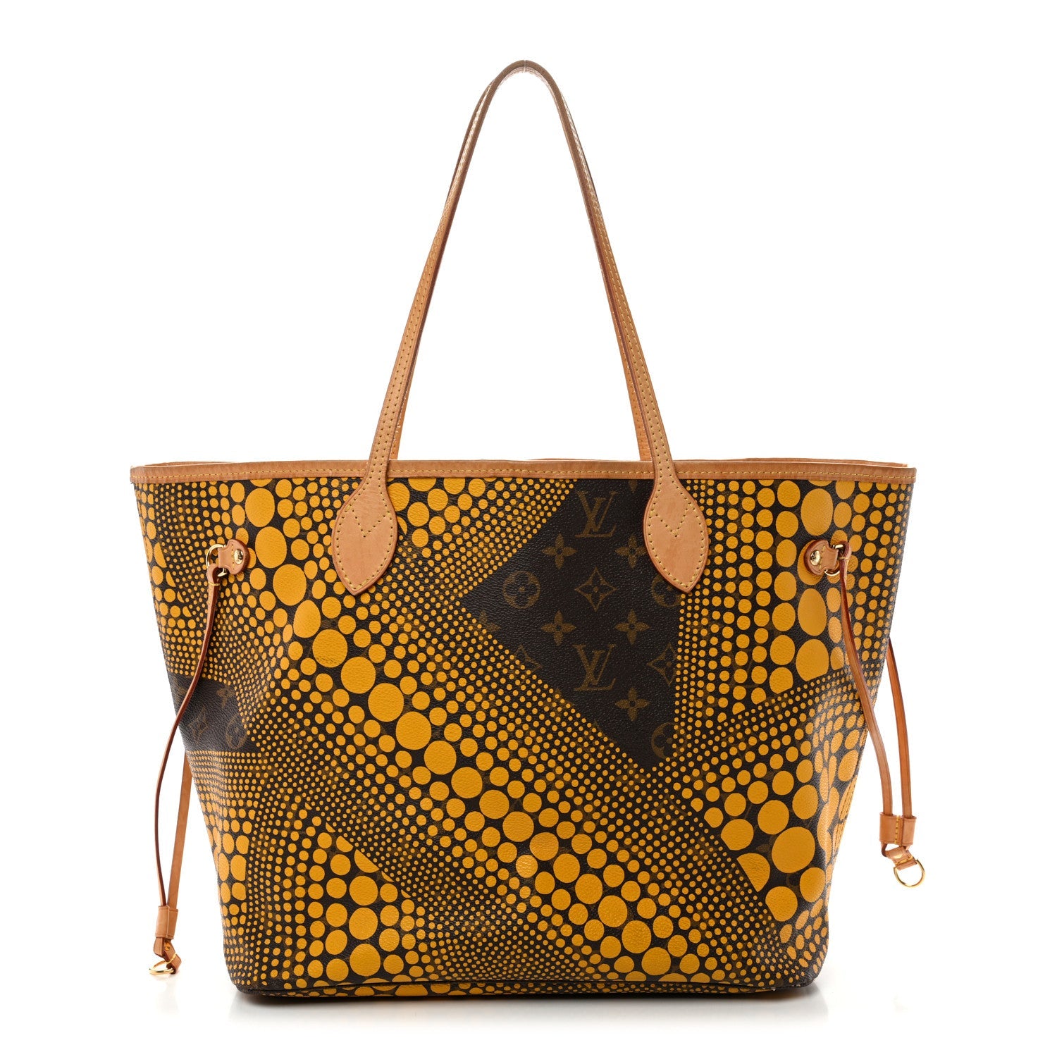 Monogram Kusama Waves Neverfull MM Yellow