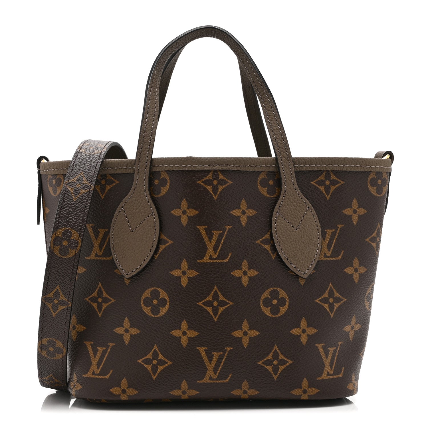 Monogram Neverfull Inside Out Bandouliere BB Dark Fango