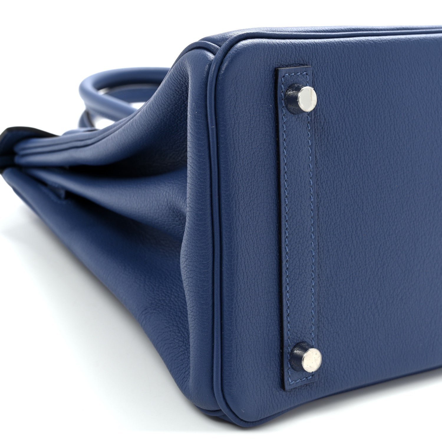 Taurillon Novillo Birkin 30 Bleu Brighton