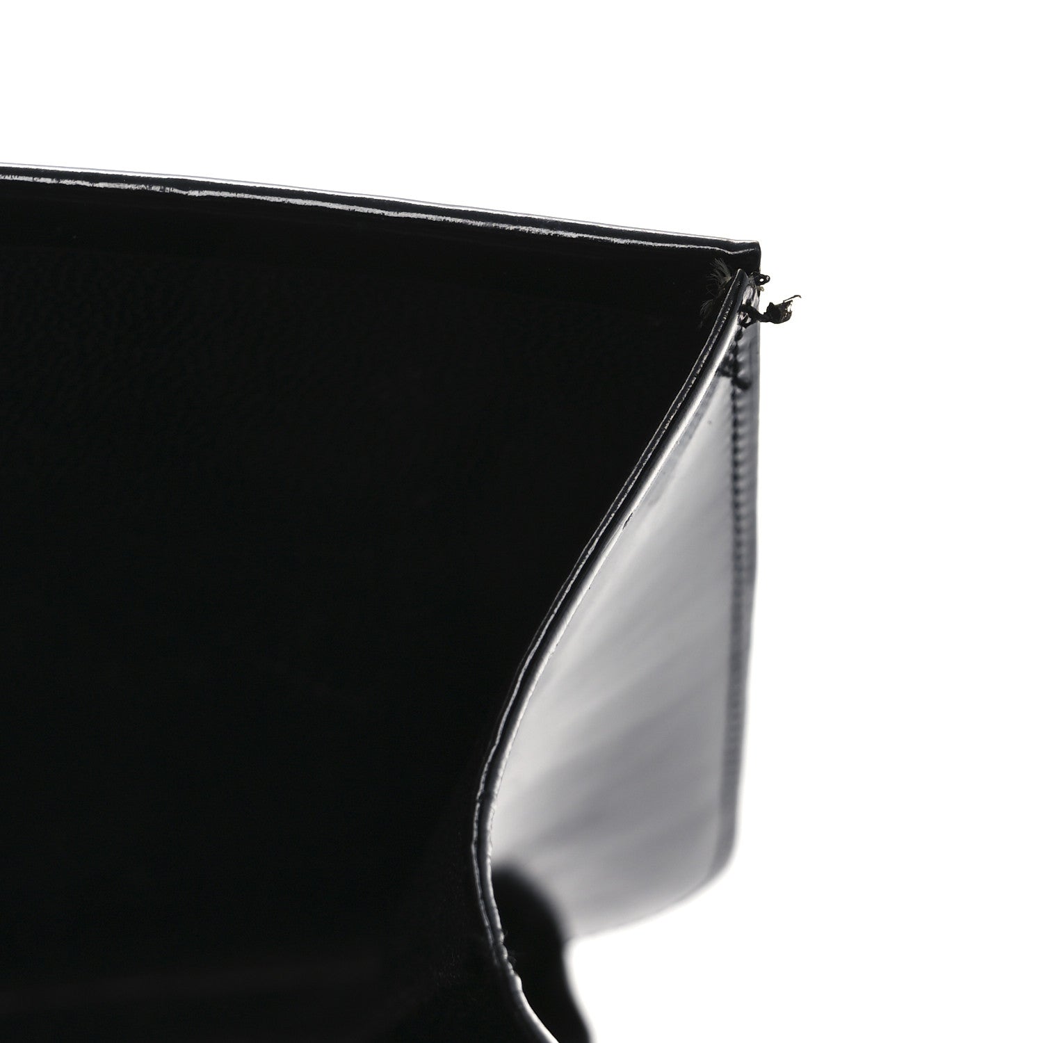 Lambskin Chevron Quilted Small Single Flap Black