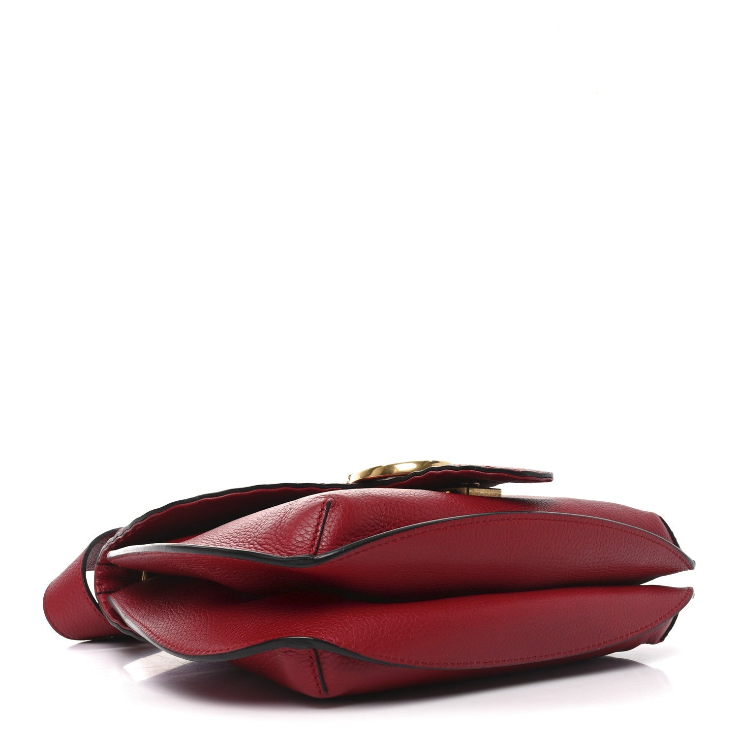 Cellarius Calfskin Feline GG Marmont Flap Shoulder Bag Vulcanic Red