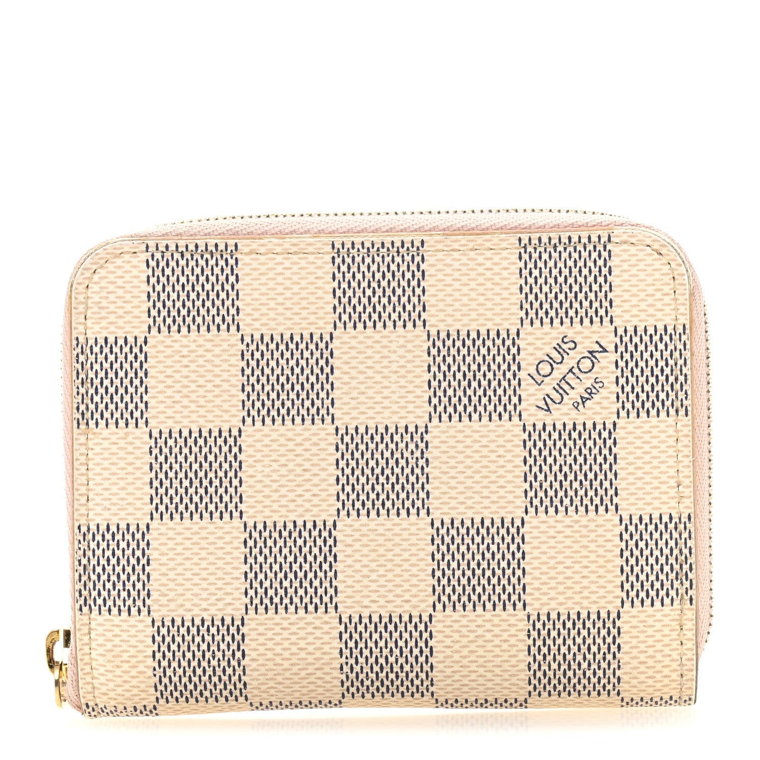 Damier Azur Zippy Coin Purse Rose Ballerine
