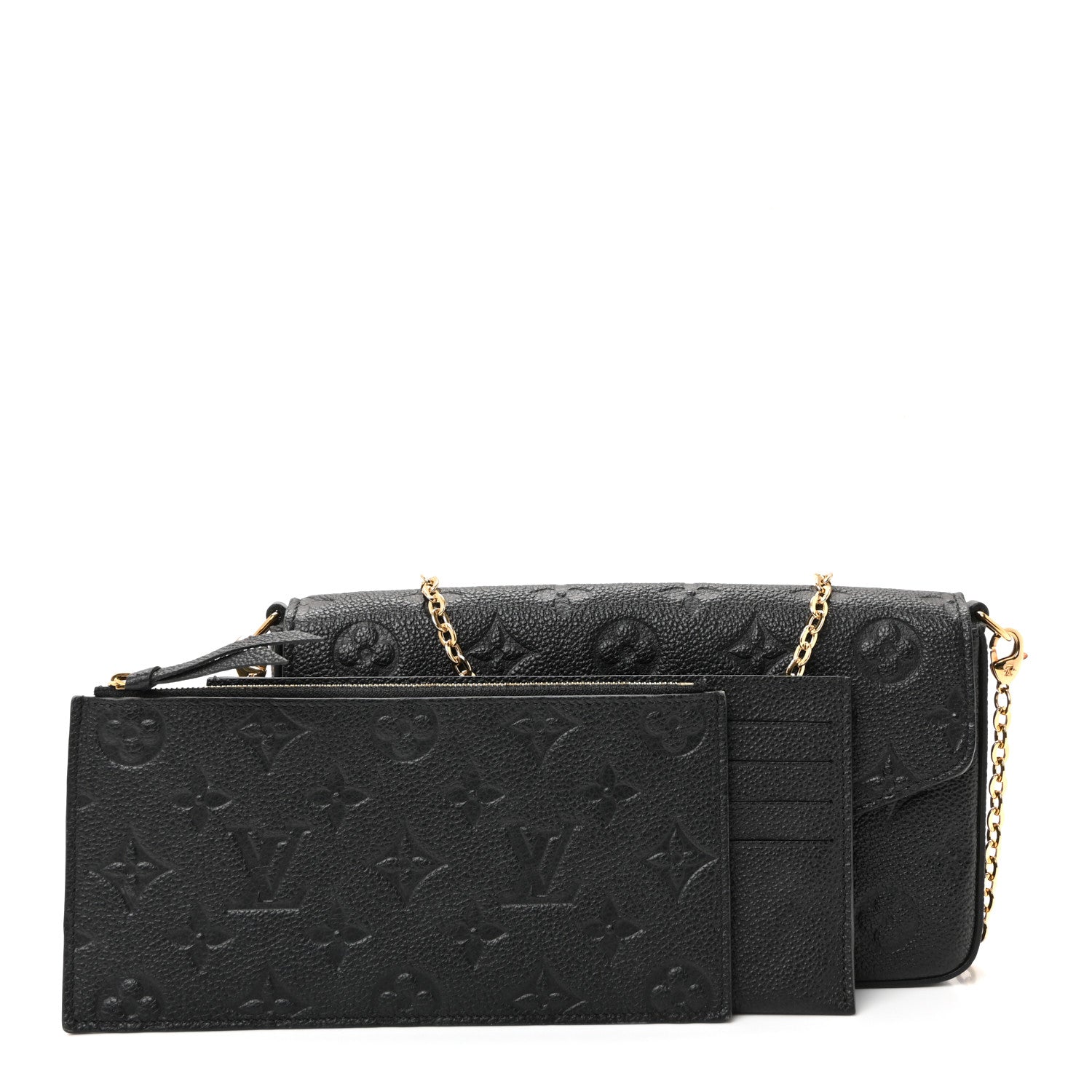 Empreinte Pochette Felicie Chain Wallet Black