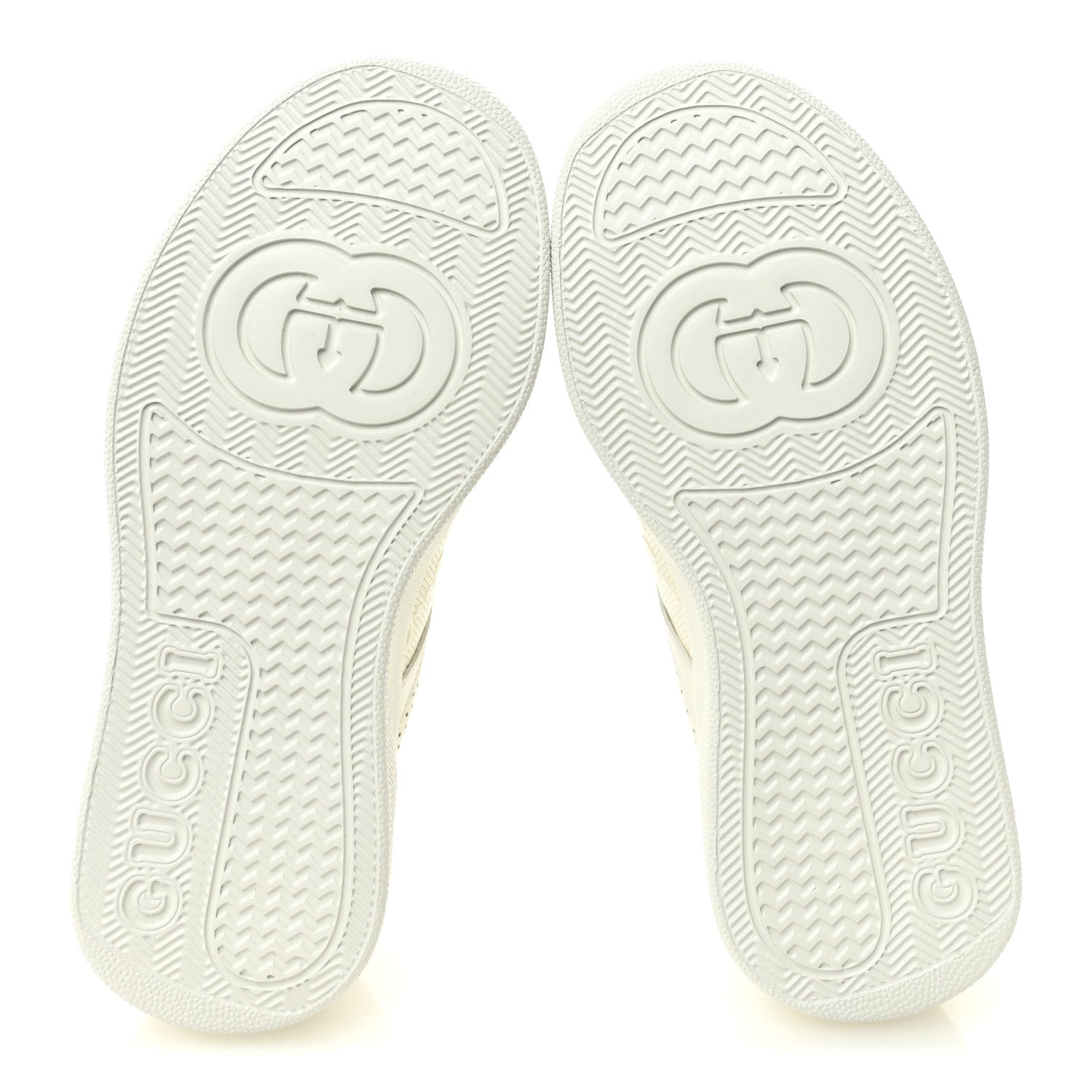 Calfskin GG Tennis Embossed Perforated Womens Platform 55mm Sneakers 35.5 Great White