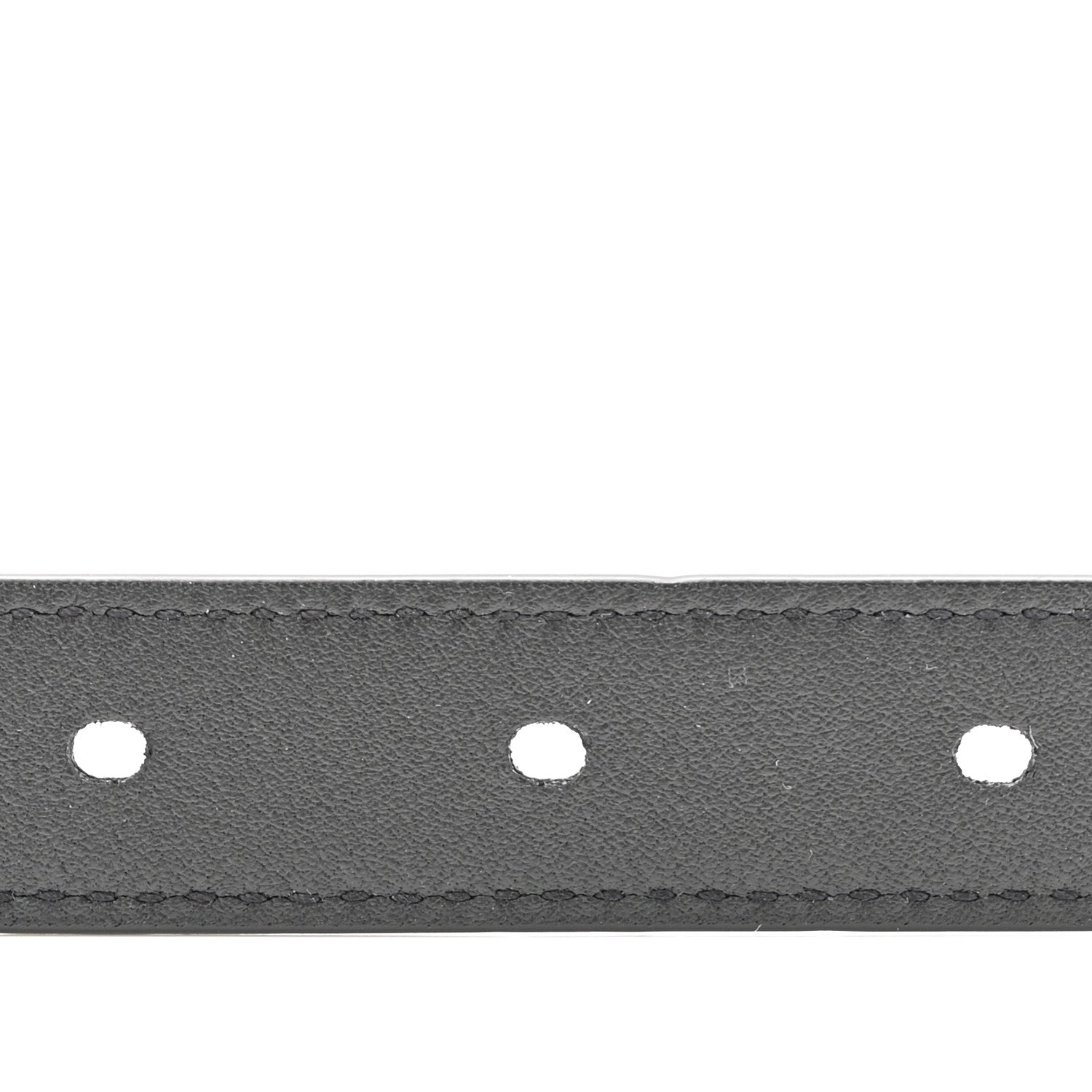 Suede Calfskin Monogram Square Buckle 100 40 Belt Black