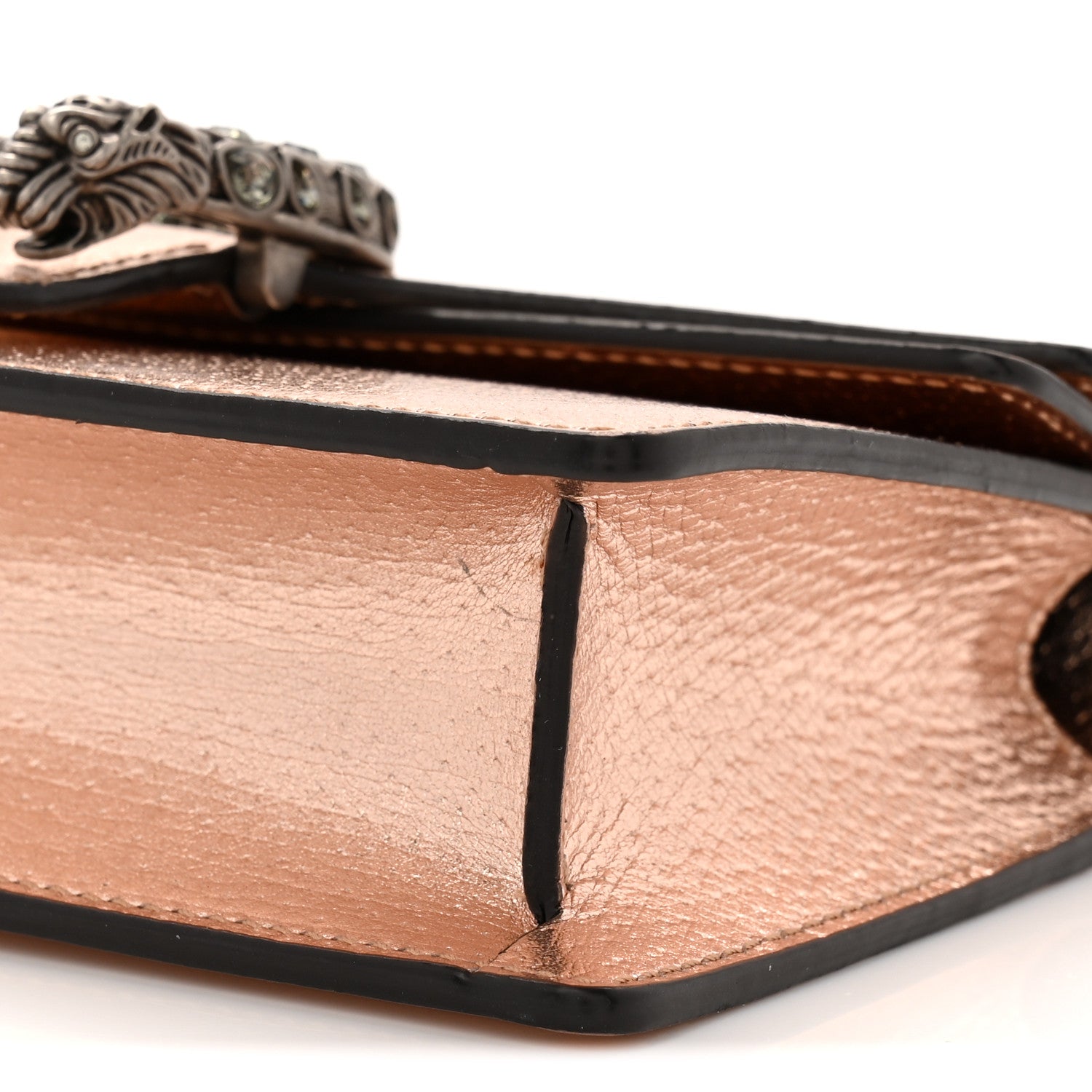 Metallic Calfskin Super Mini Dionysus Shoulder Bag Rose Gold