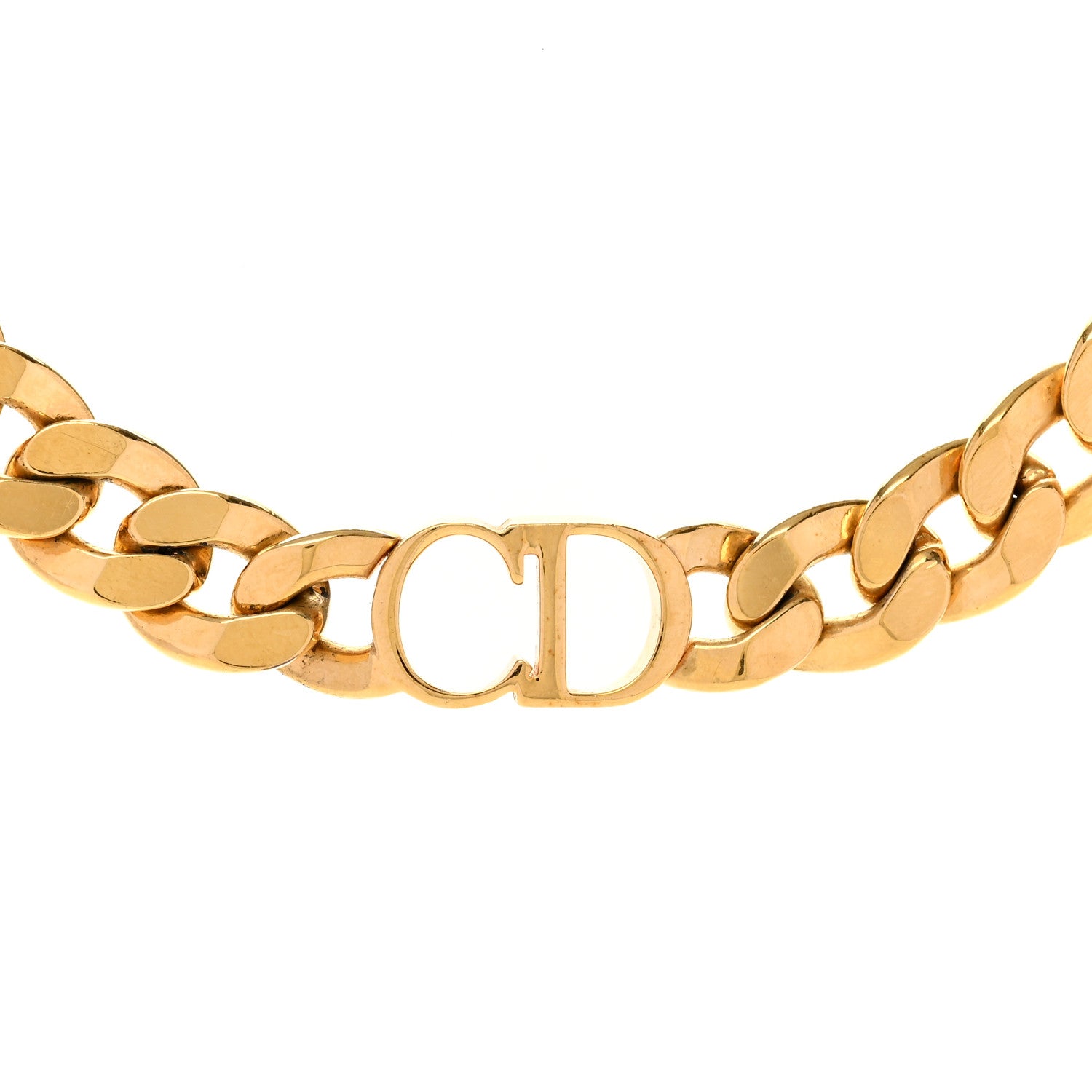 Metal Danseuse Etoile Chain Choker Necklace Gold