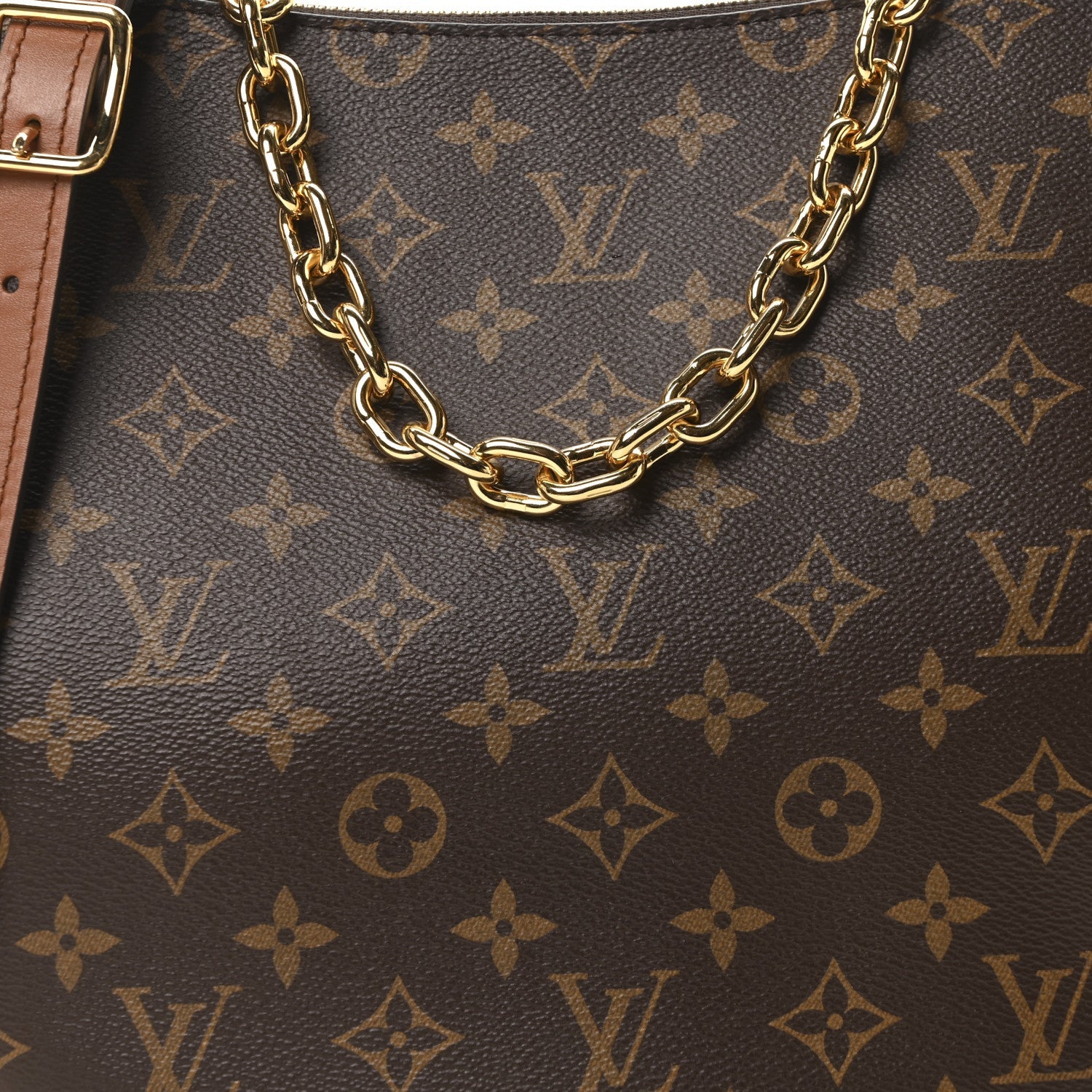 Reverse Monogram Loop Hobo