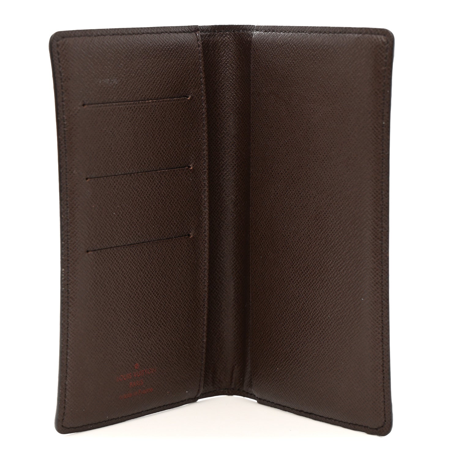 Damier Ebene Checkbook Cover Wallet