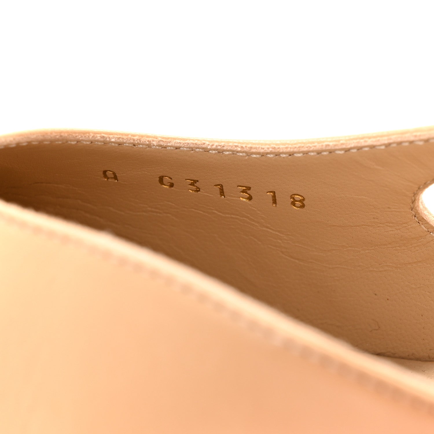 Goatskin Grosgrain Cap Toe CC Slingback Pumps 39 Beige Black