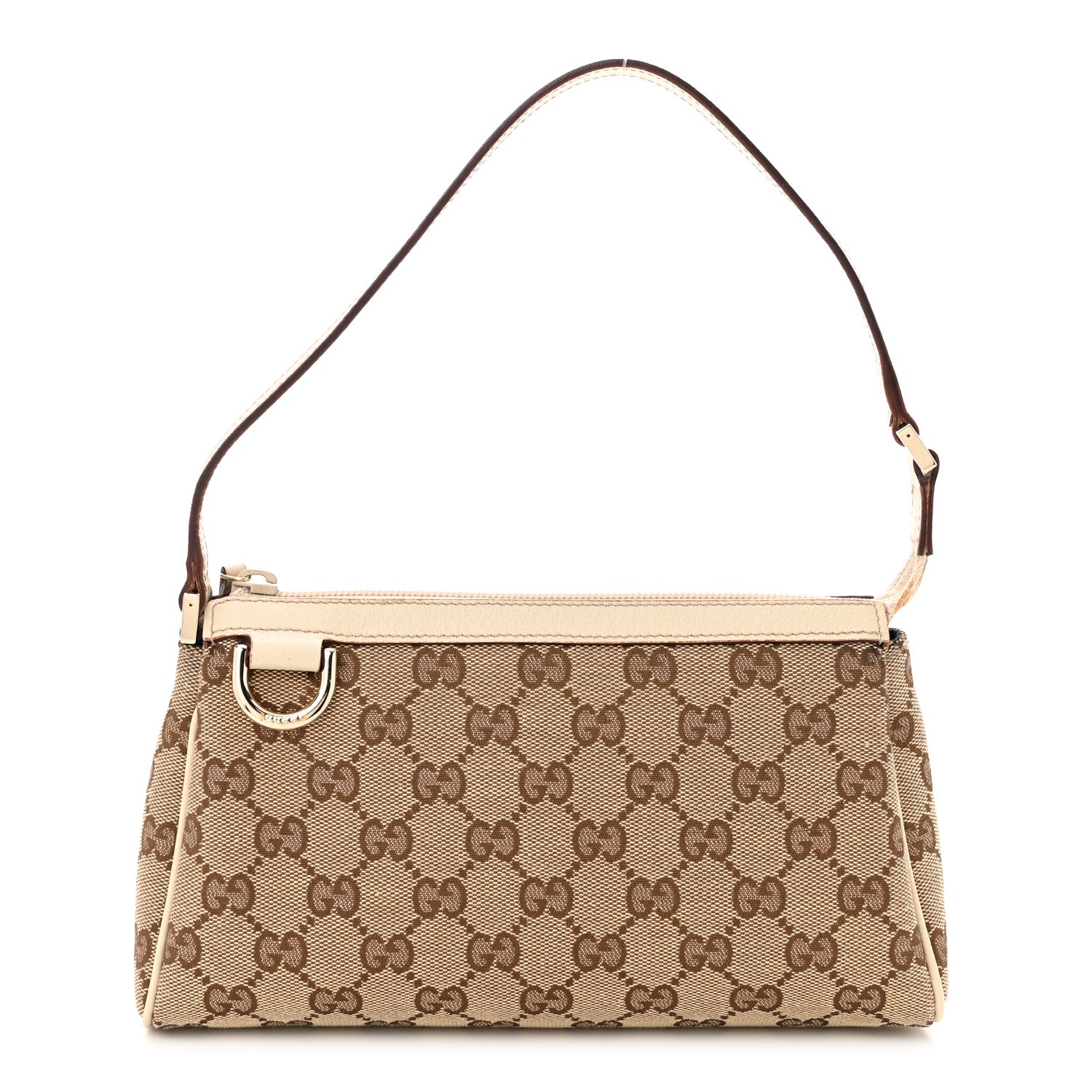 Monogram D Ring Cosmetic Case White