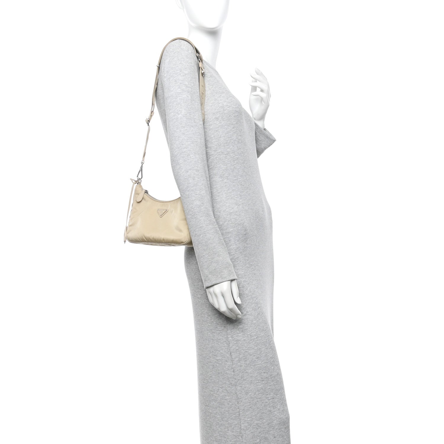 Re-Nylon Saffiano Re-Edition 2005 Shoulder Bag Deserto