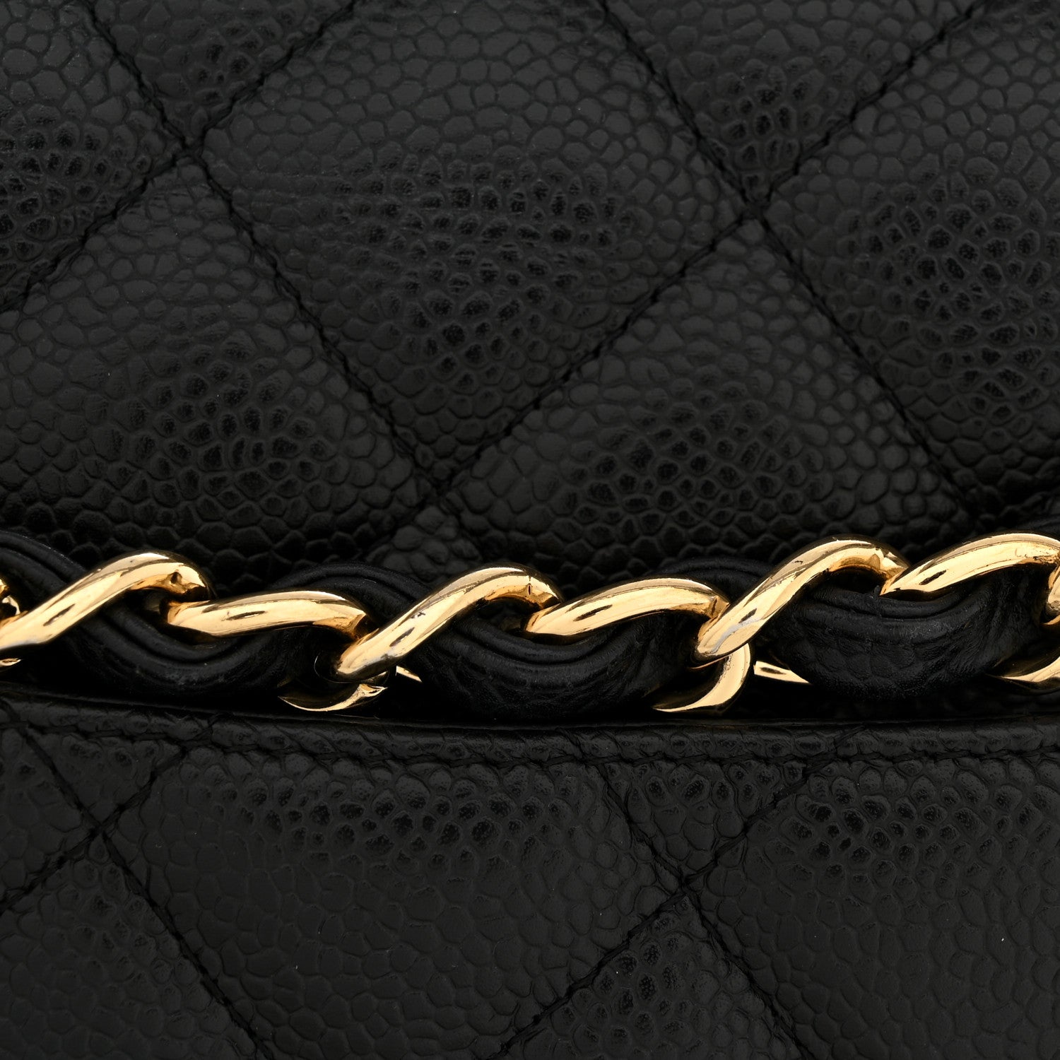 Caviar Quilted Jumbo Single Flap Black