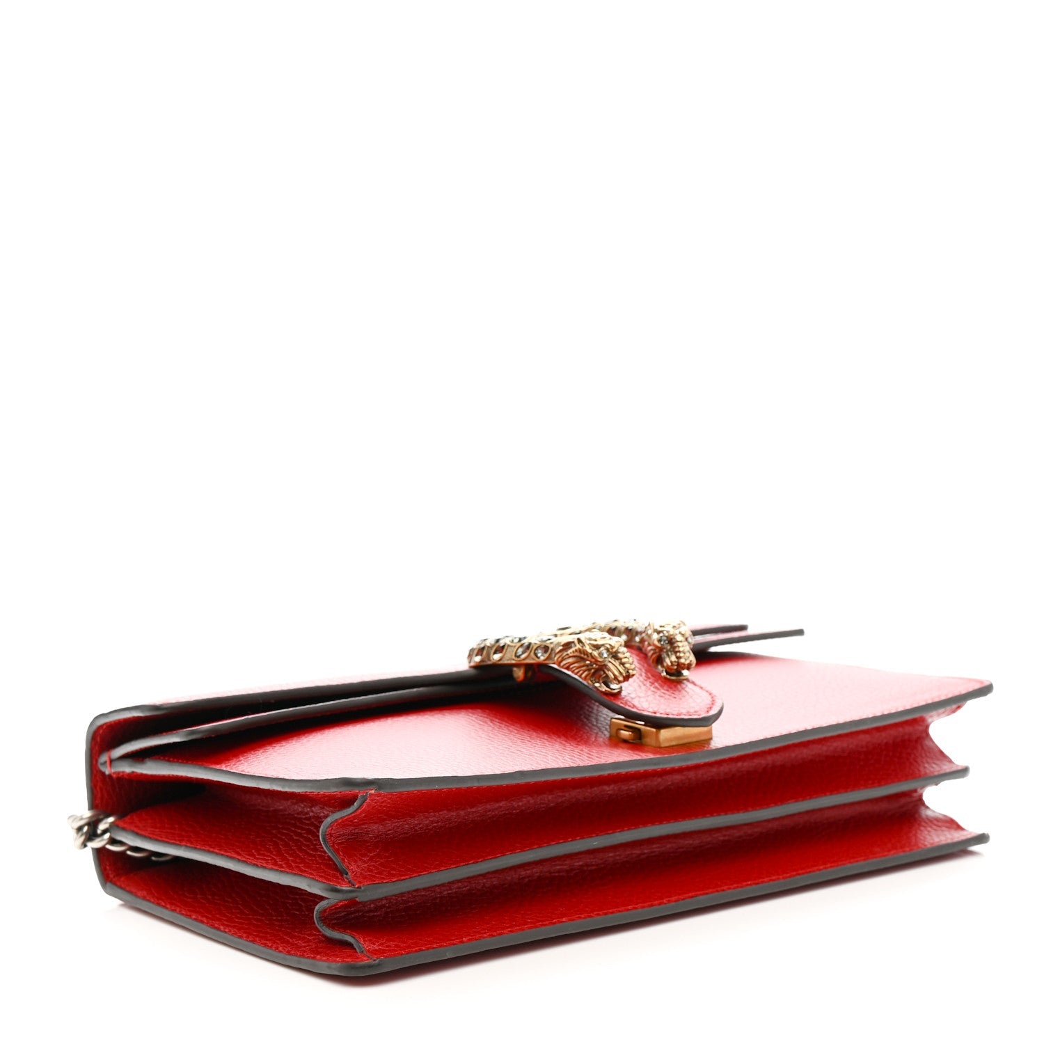 Dollar Calfskin Swarovski Crystal Small Dionysus Shoulder Bag Hibiscus Red