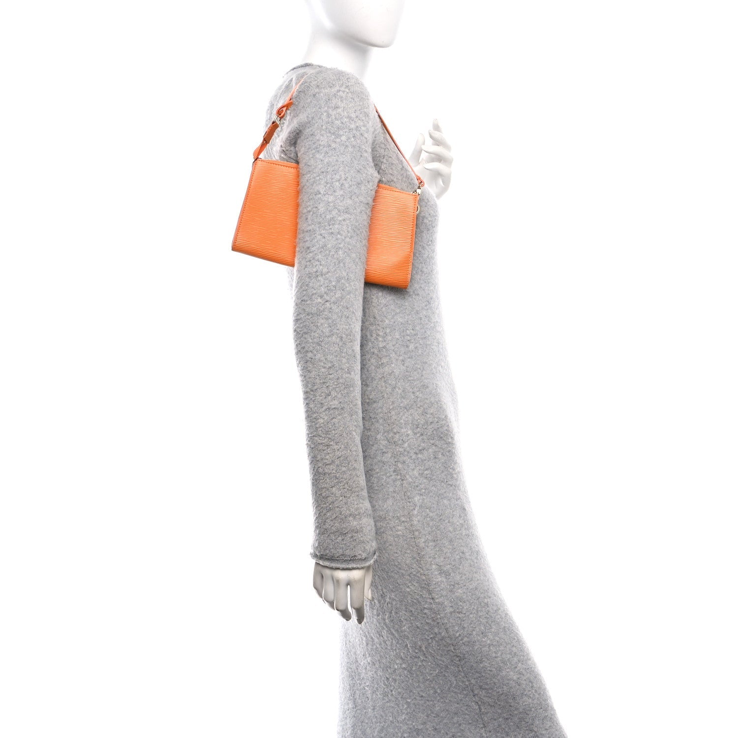 Epi Pochette Accessories 24 Mandarin