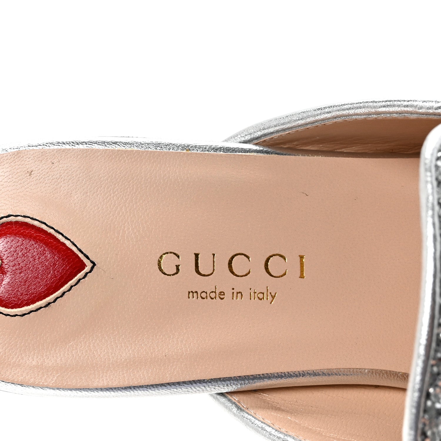 Glitter Womens Princetown Slippers 36 Silver