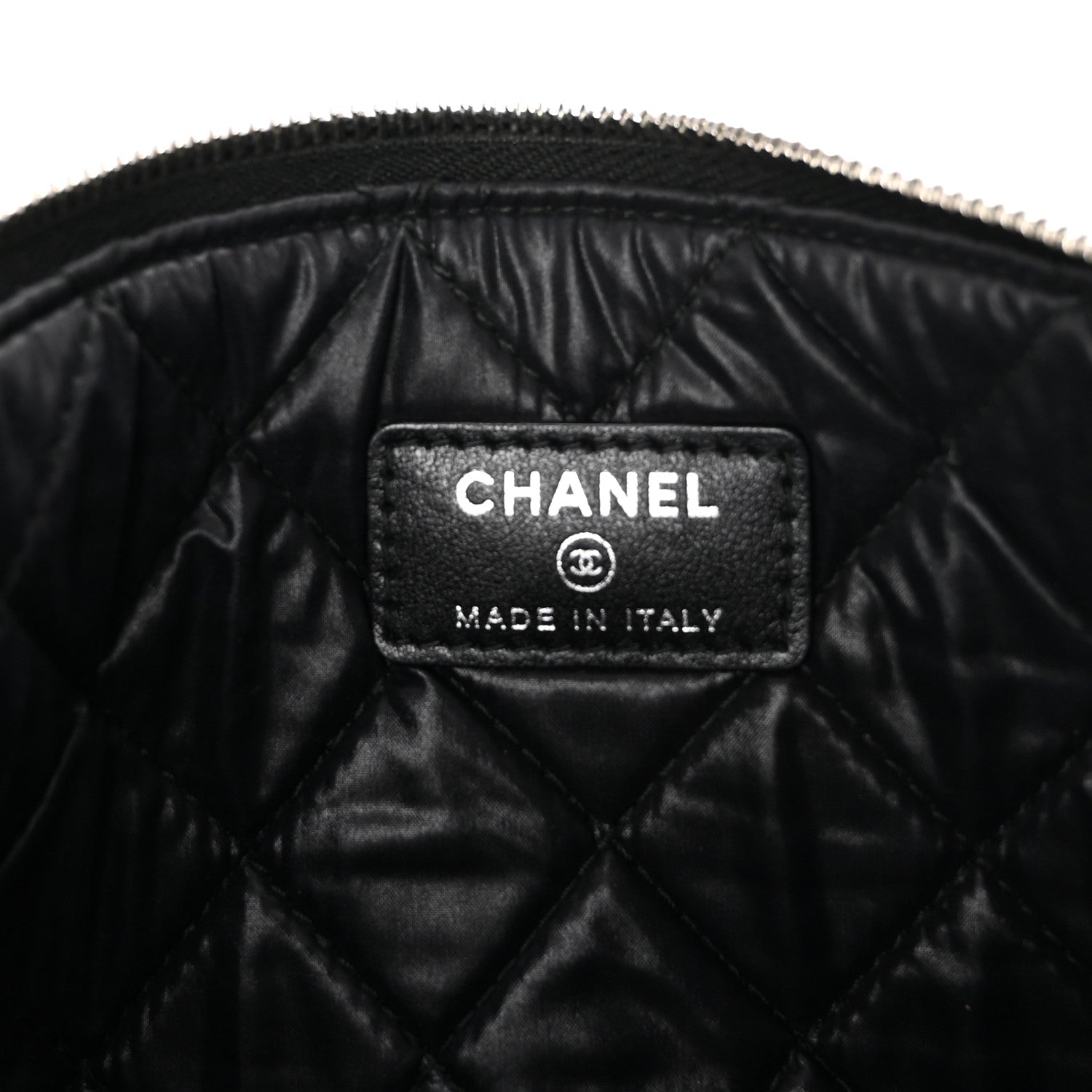 Caviar Studded Deauville Pouch Black