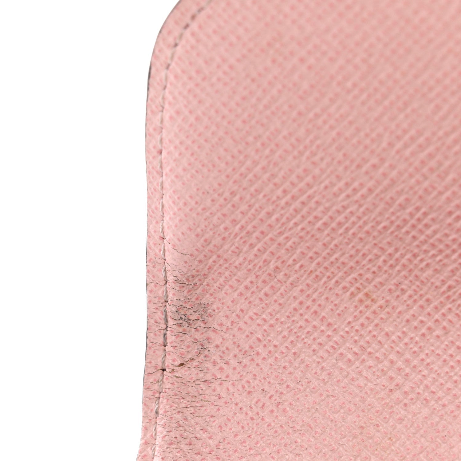 Damier Ebene Rosalie Coin Purse Rose Ballerine
