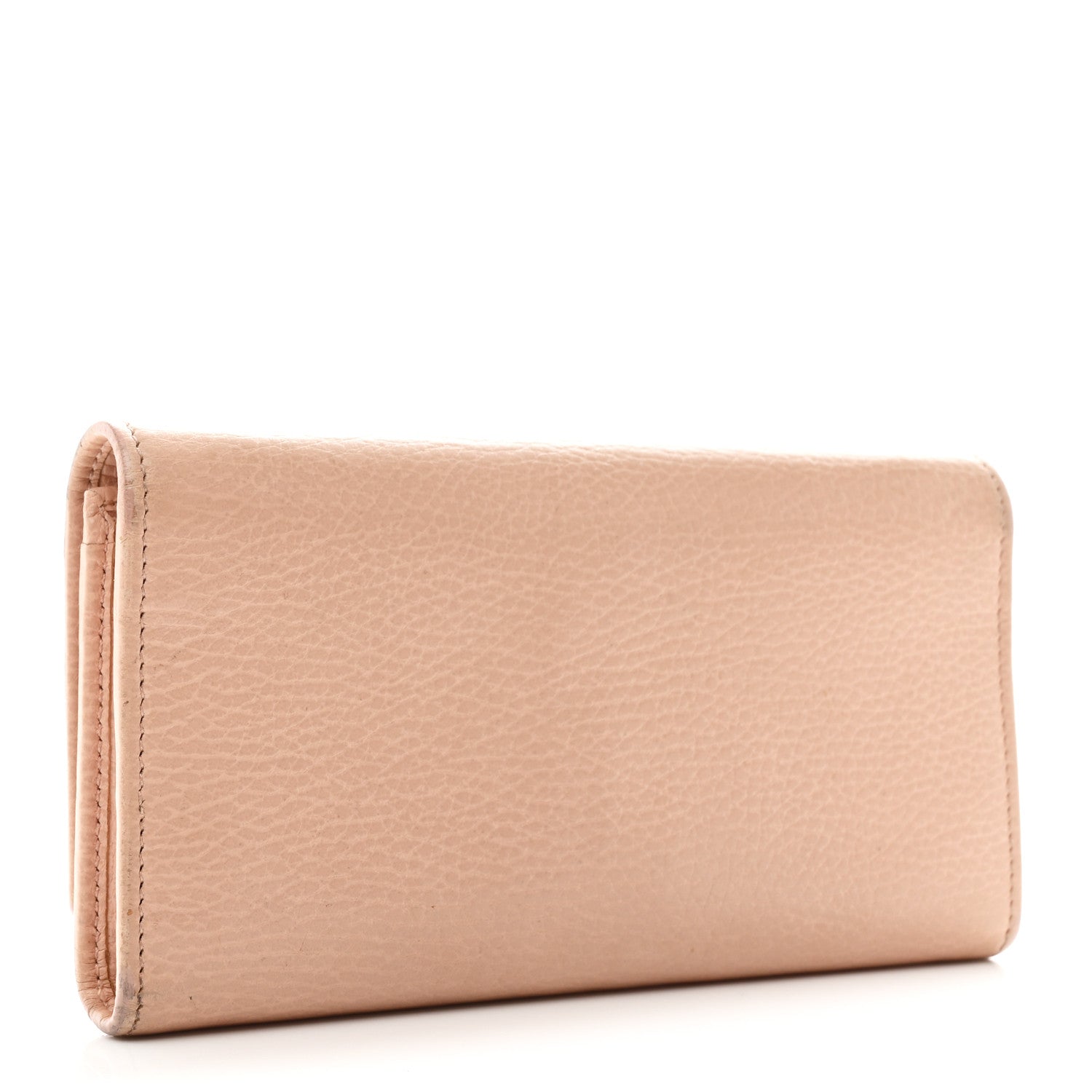 Dollar Calfskin Petite GG Marmont Wallet Chain Bag Porcelain Rose