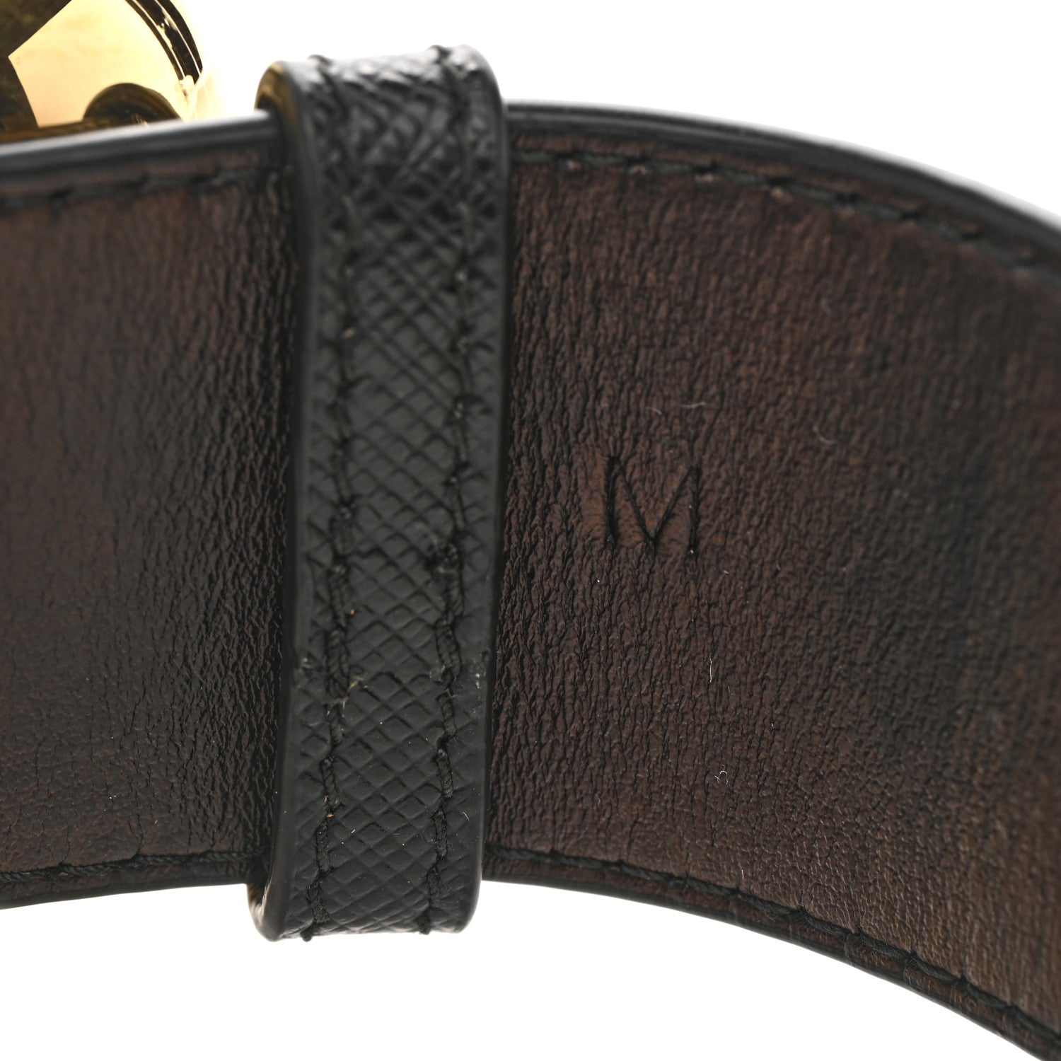 Saffiano Metal Wrist Case M Gold
