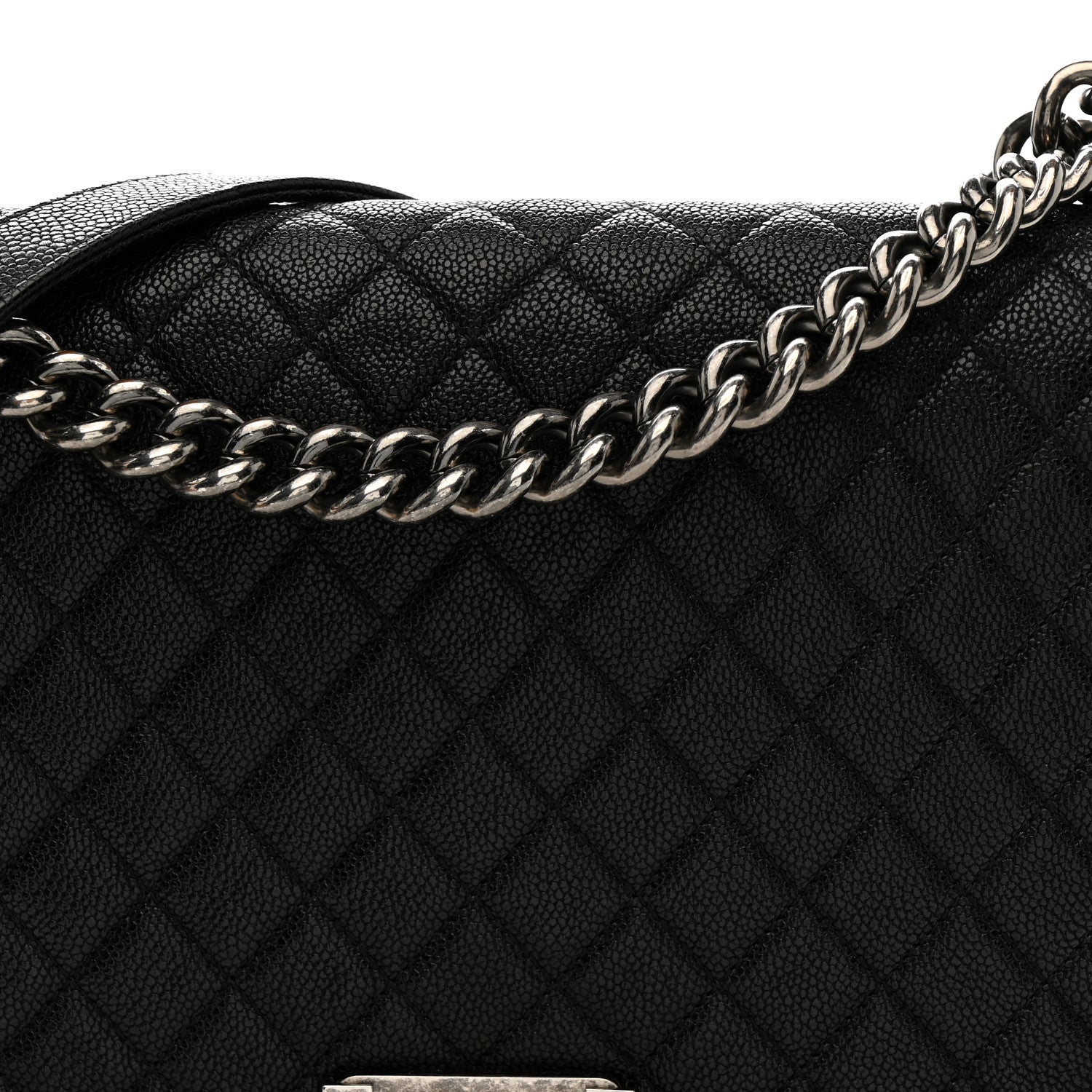 Caviar Quilted New Medium Boy Flap Black