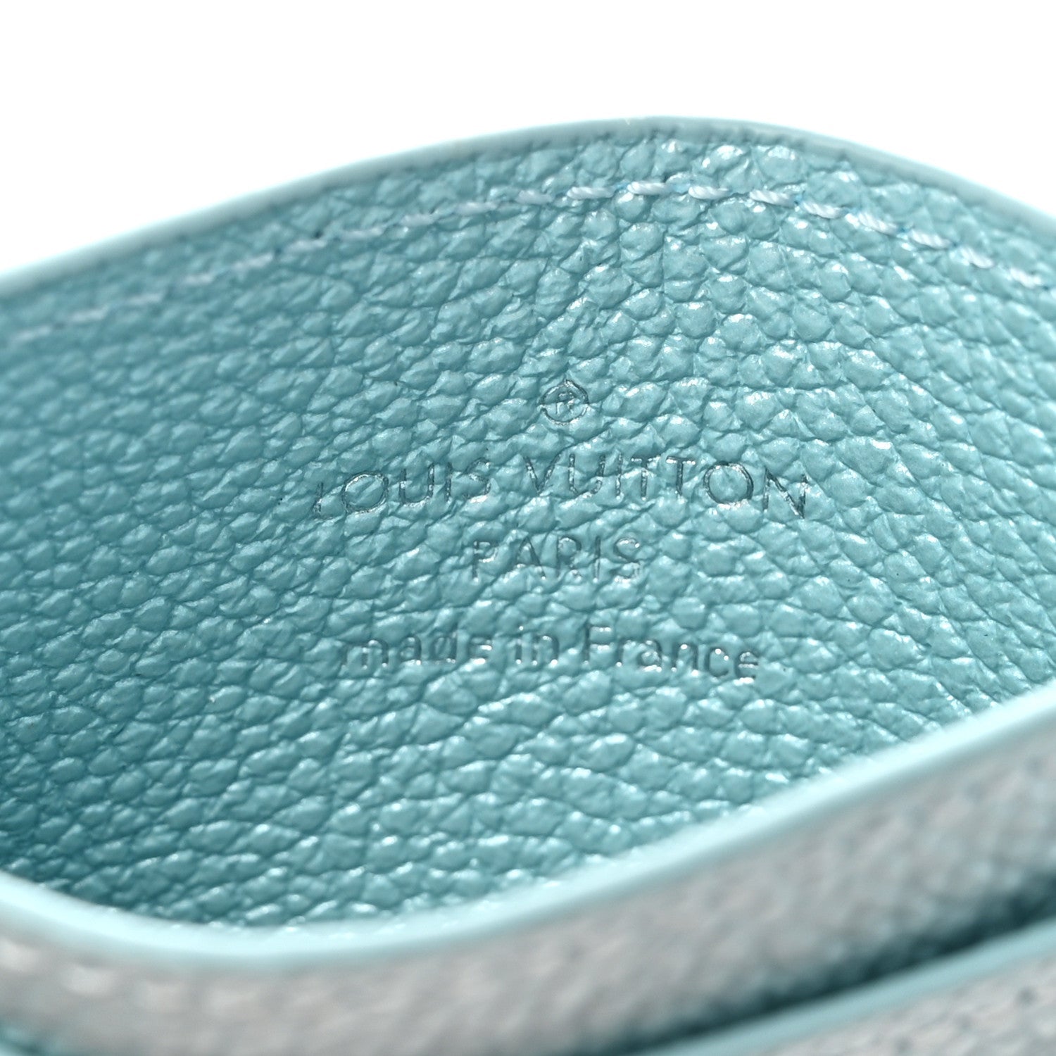 Empreinte Monogram LV Charms Card Holder Pearly Lagoon Turquoise