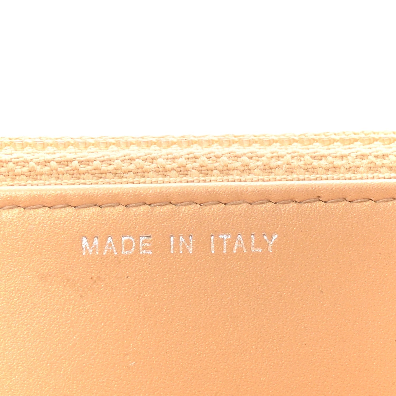 Metallic Calfskin Lucky Charms Casino 2.55 Reissue Wallet On Chain WOC Beige