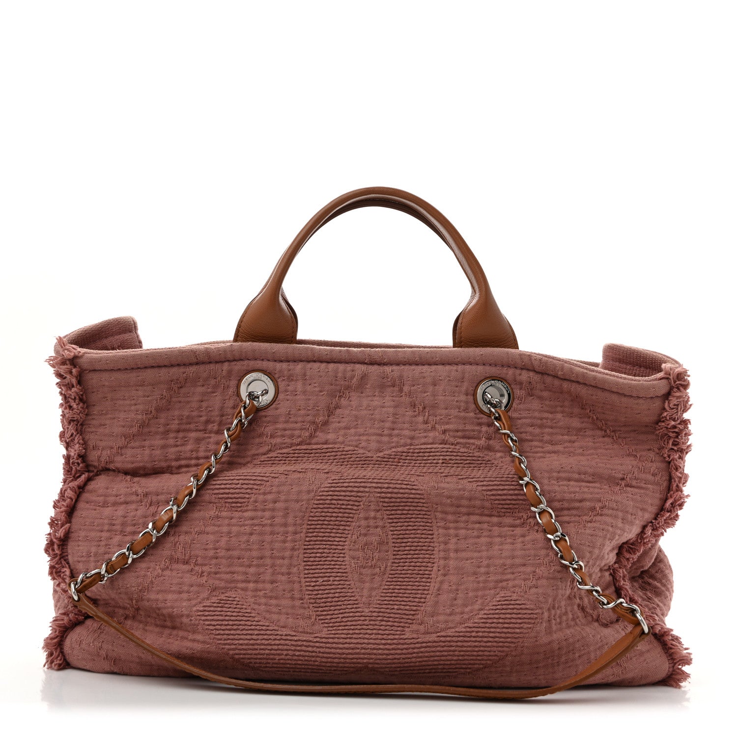 Canvas Large Double Face Tote Pink