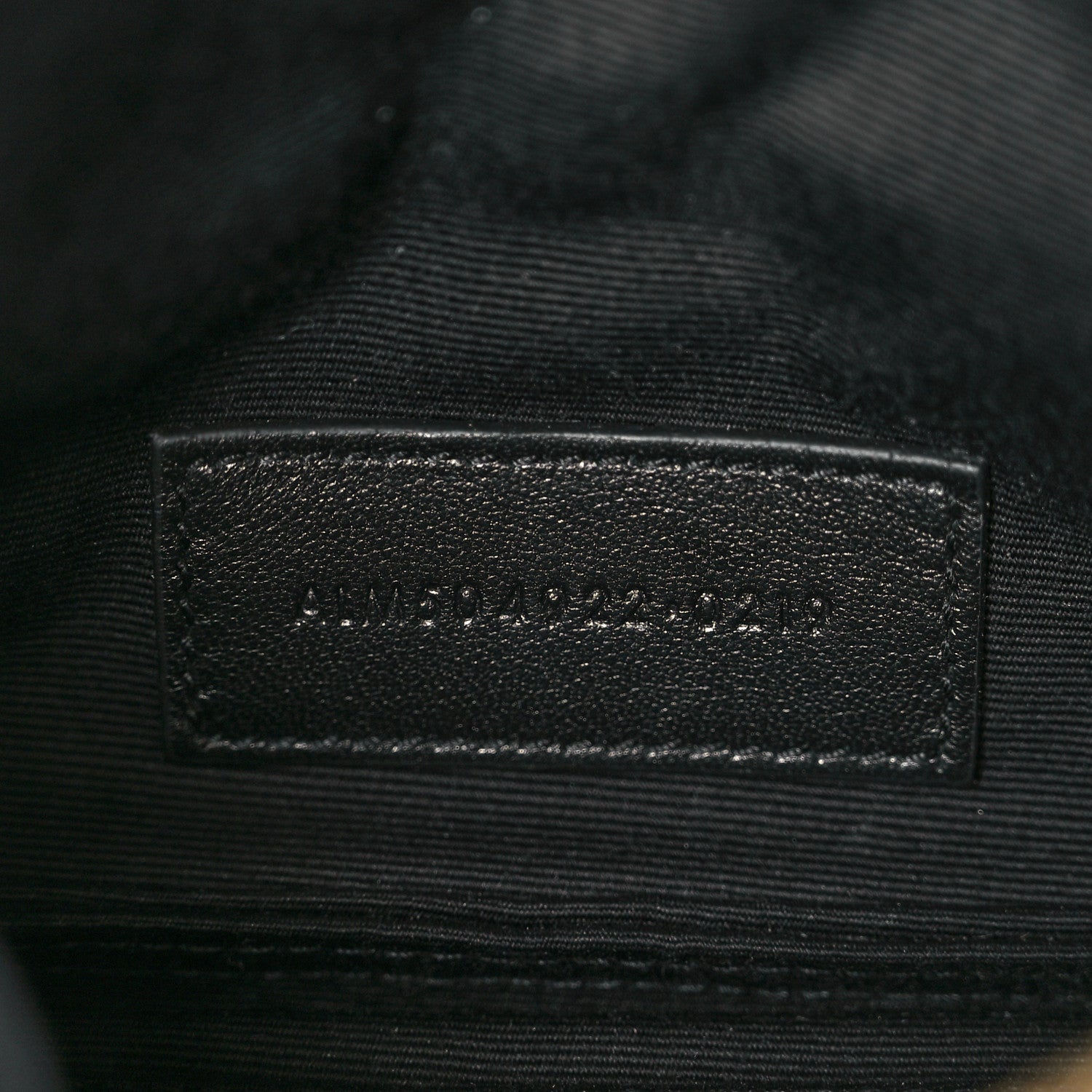 Grain De Poudre Chevron Monogram Bill Pouch Black