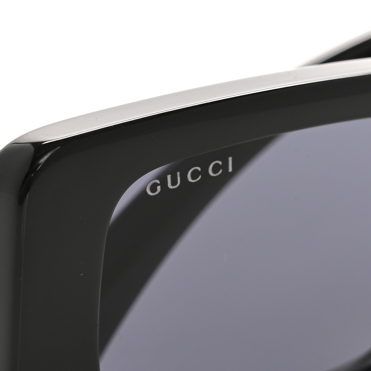 Acetate Chaise Rectangle Frame Sunglasses GG1325S Black